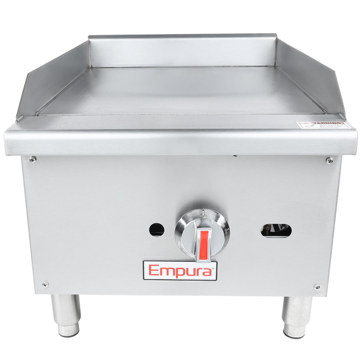 16" Standard Duty Commercial Countertop Gas Griddle with Manual Controls - 30,000 BTU Griddle, Gas, Countertop Empura