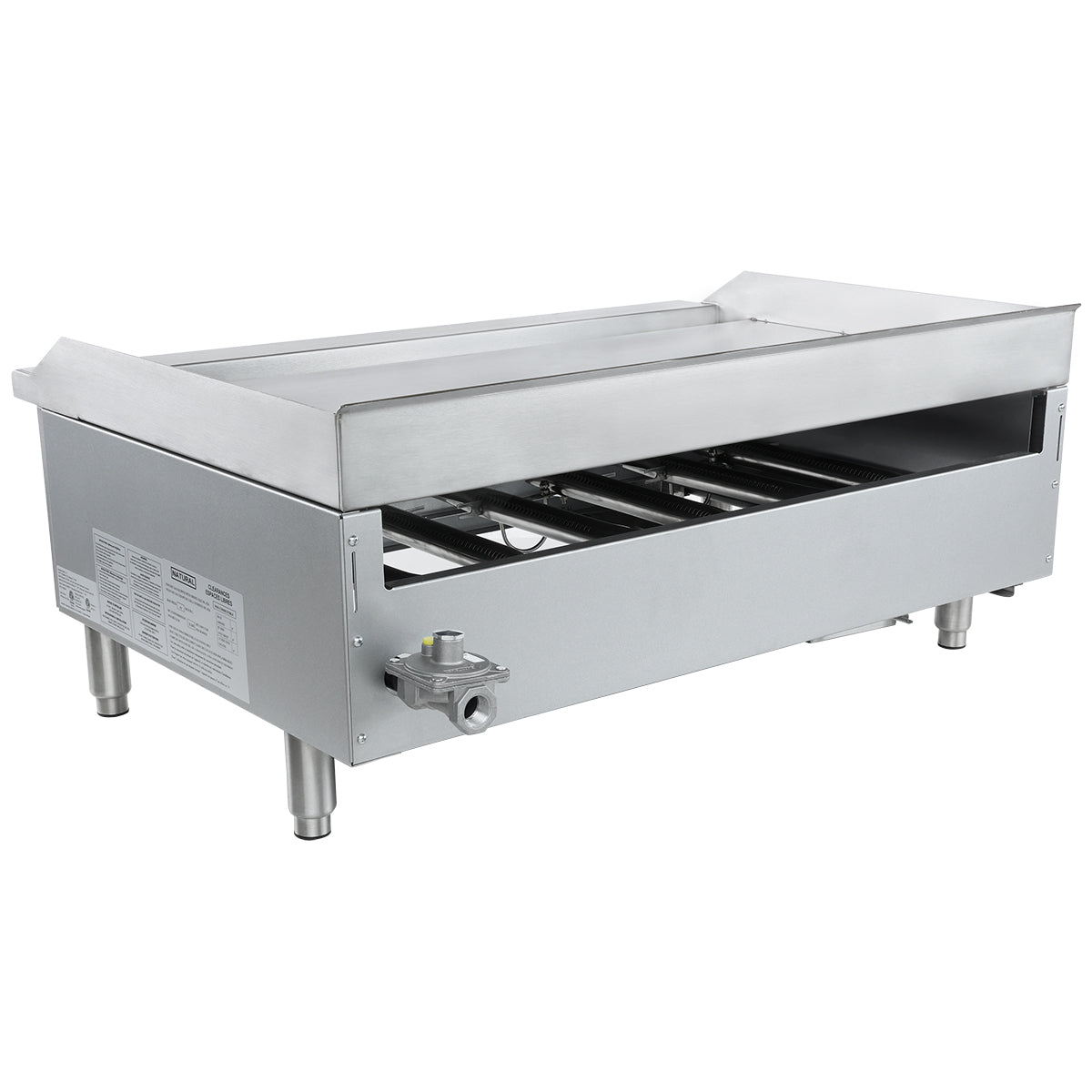 36" Standard Duty Commercial Countertop Gas Griddle with Manual Controls - 90,000 BTU Griddle, Gas, Countertop Empura