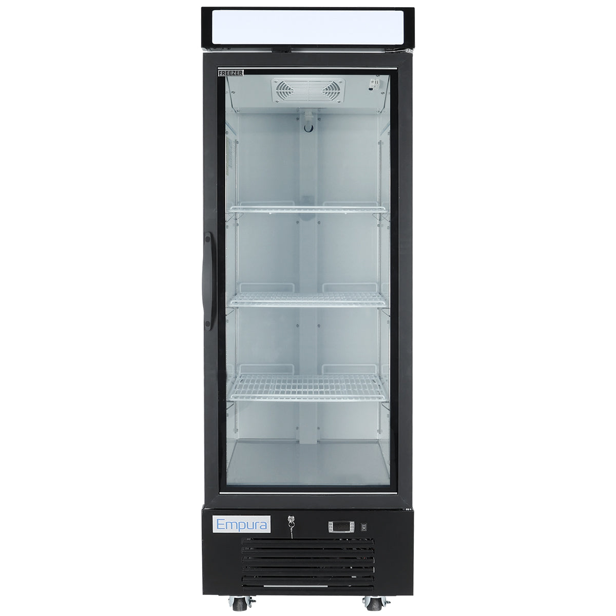 25" White Swing Commercial Glass Door Merchandiser Freezer Freezer, Merchandiser Empura
