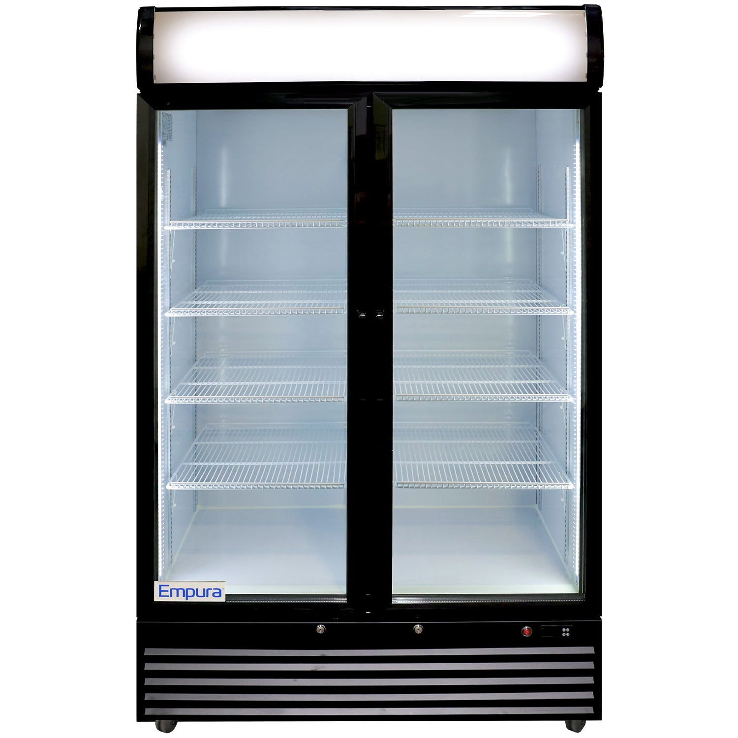 44" Black Swing Commercial Glass Door Merchandiser Refrigerator - 35 cu ft Refrigerator, Merchandiser Empura