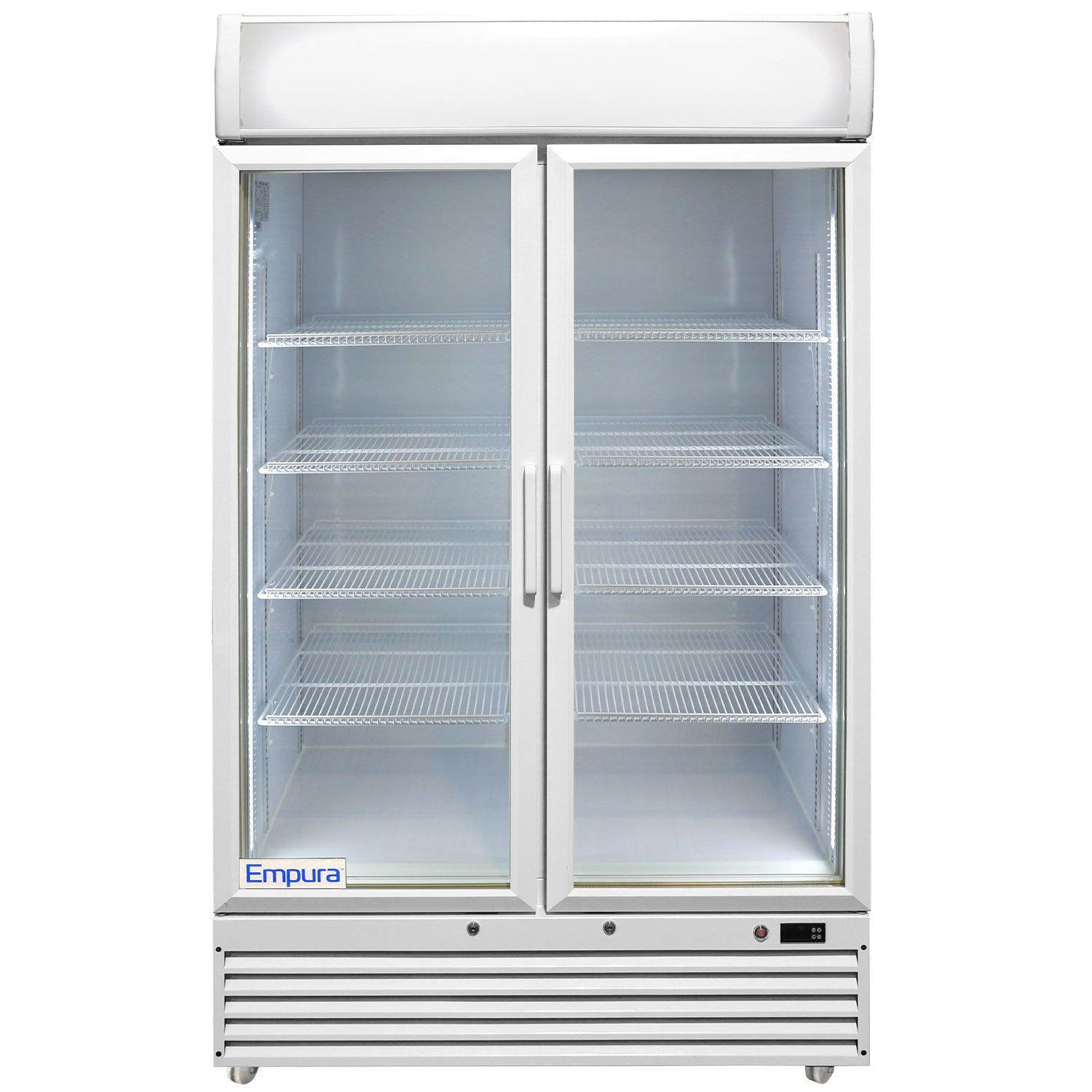 44" White Swing Commercial Glass Door Merchandiser Refrigerator - 35 cu ft Refrigerator, Merchandiser Empura