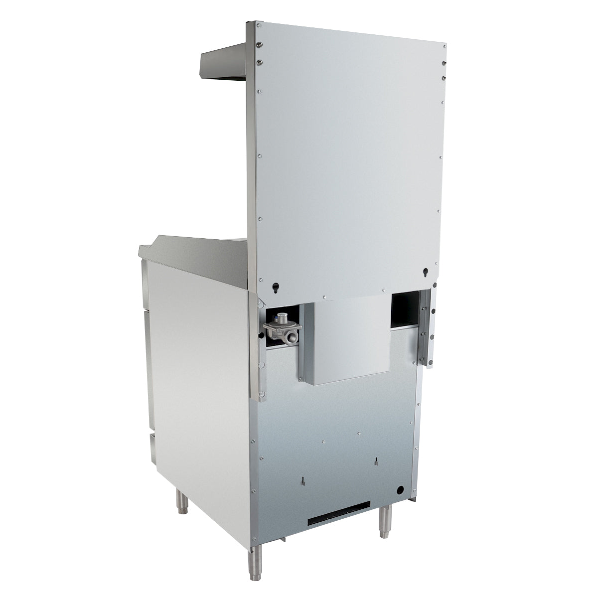 24" Commercial Gas Range with Flat Griddle Top and Oven