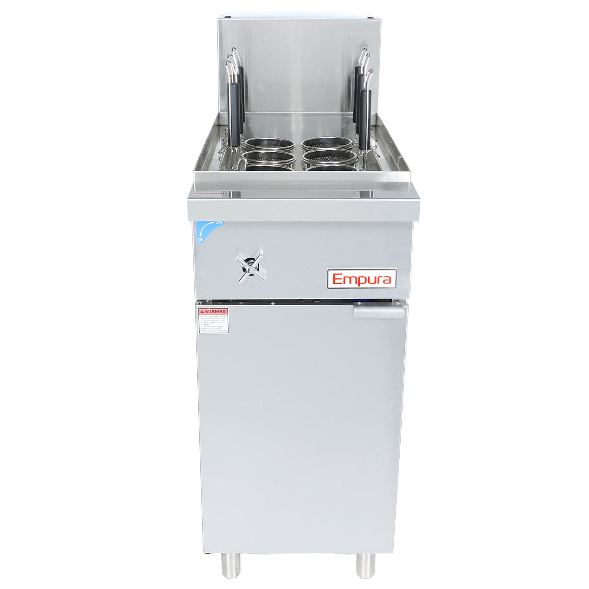11 Gallon Natural Gas Commercial Pasta Cooker - 70,000 BTU Pasta Cooker, Gas Empura