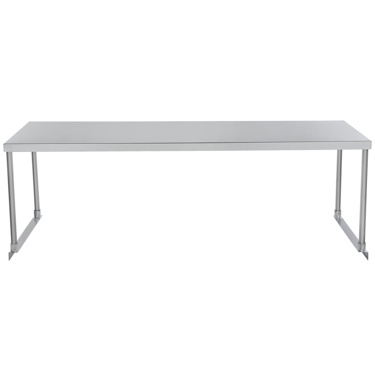 Commercial Single Deck Overshelf, 60" x 18" x 19.5", 18 Gauge Stainless Steel, Table-Mounted, NSF Overshelf, Table-Mounted Empura