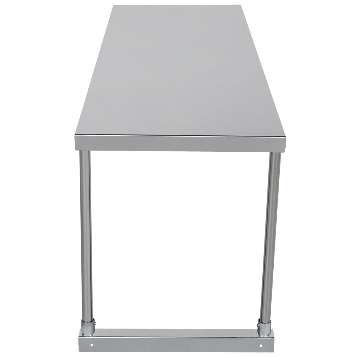 Commercial Single Deck Overshelf, 60" x 18" x 19.5", 18 Gauge Stainless Steel, Table-Mounted, NSF Overshelf, Table-Mounted Empura