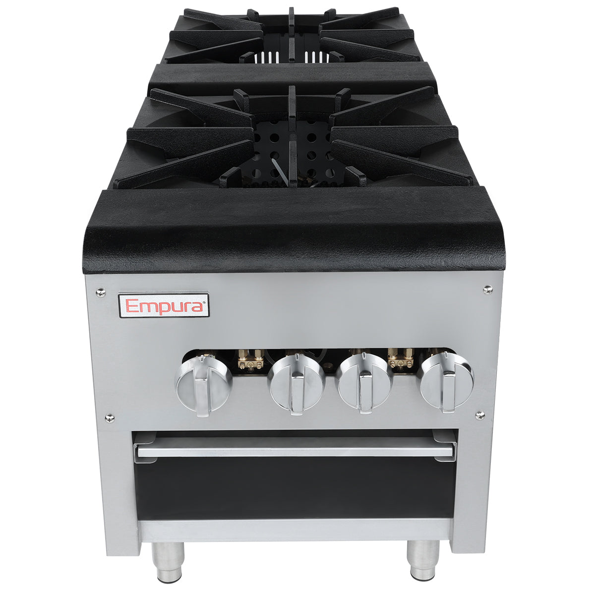 2 Burner Commercial Gas Stock Pot Range - 220,000 BTU Range, Stock Pot, Gas Empura