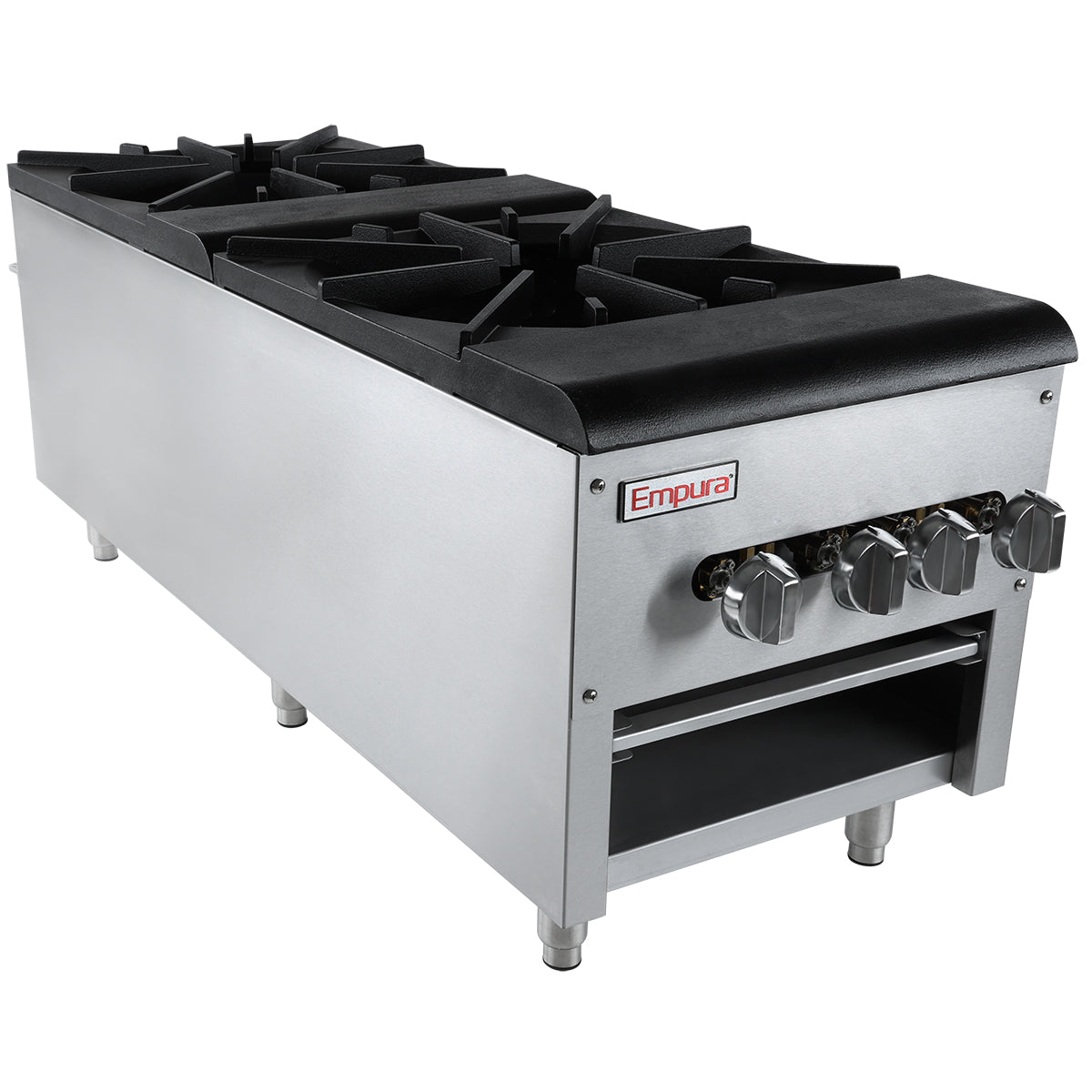 2 Burner Commercial Gas Stock Pot Range - 220,000 BTU Range, Stock Pot, Gas Empura