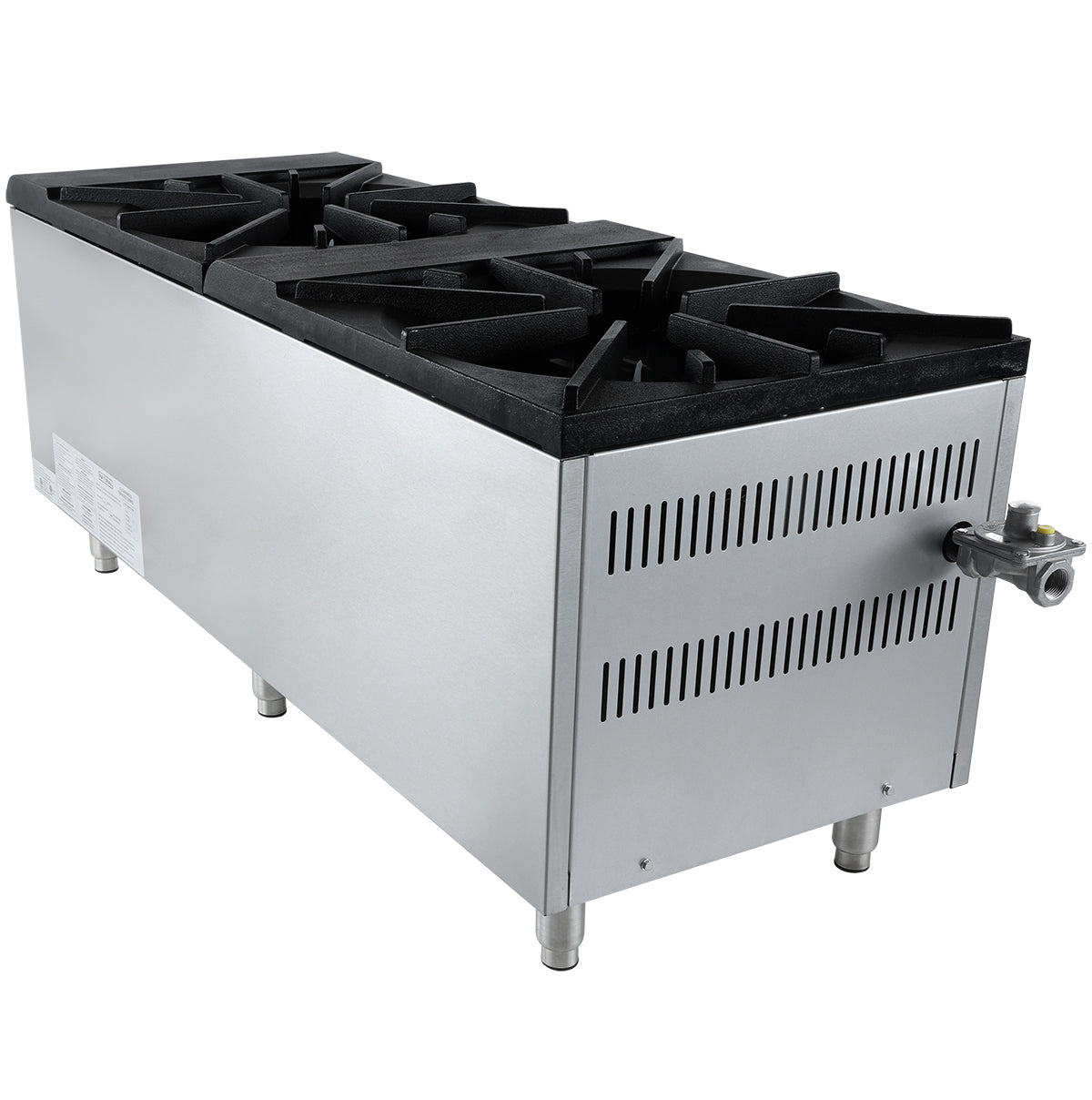2 Burner Commercial Gas Stock Pot Range - 220,000 BTU Range, Stock Pot, Gas Empura