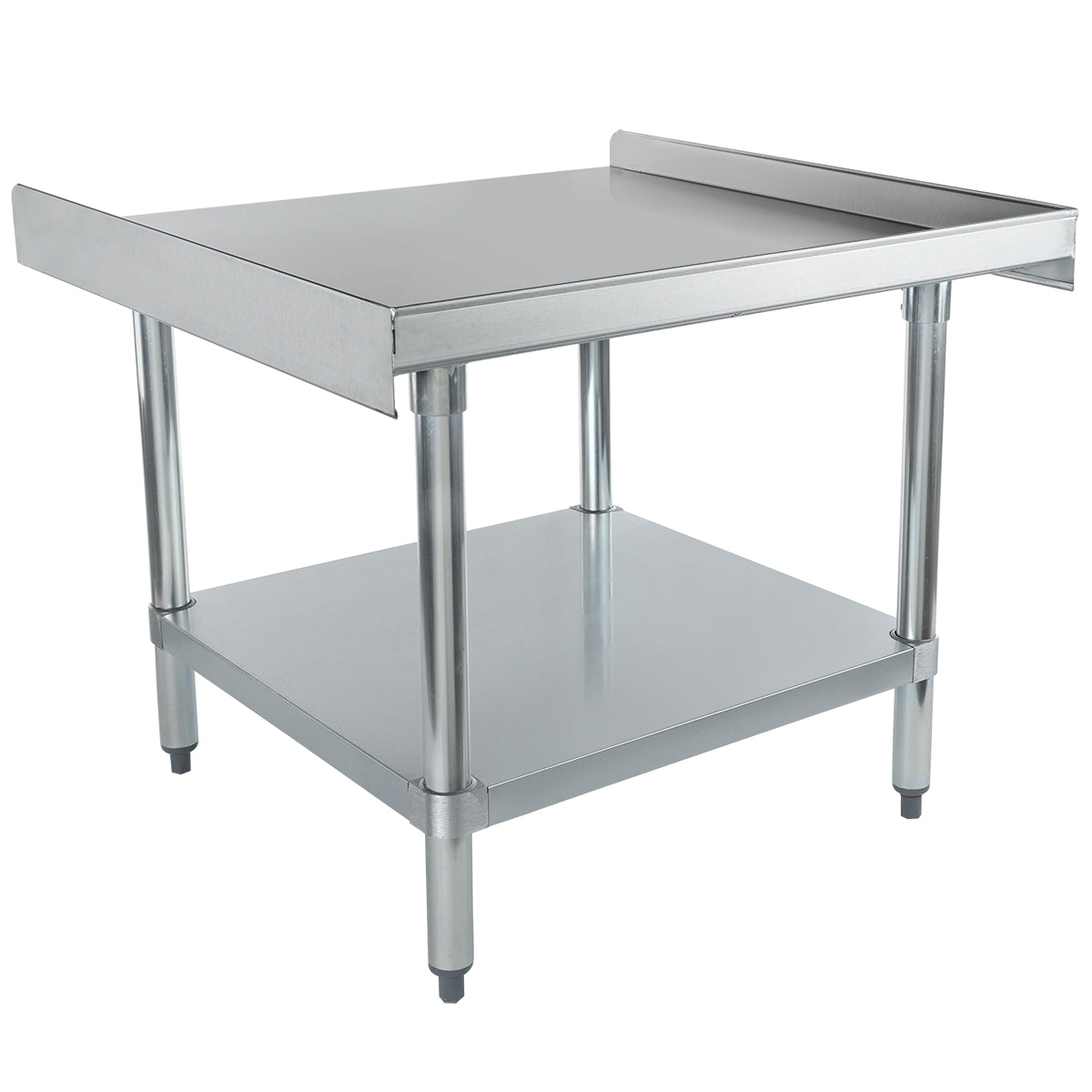30" x 30" 16 Gauge Stainless Steel Equipment Stand with Galvanized Undershelf, NSF Equipment Stand Empura