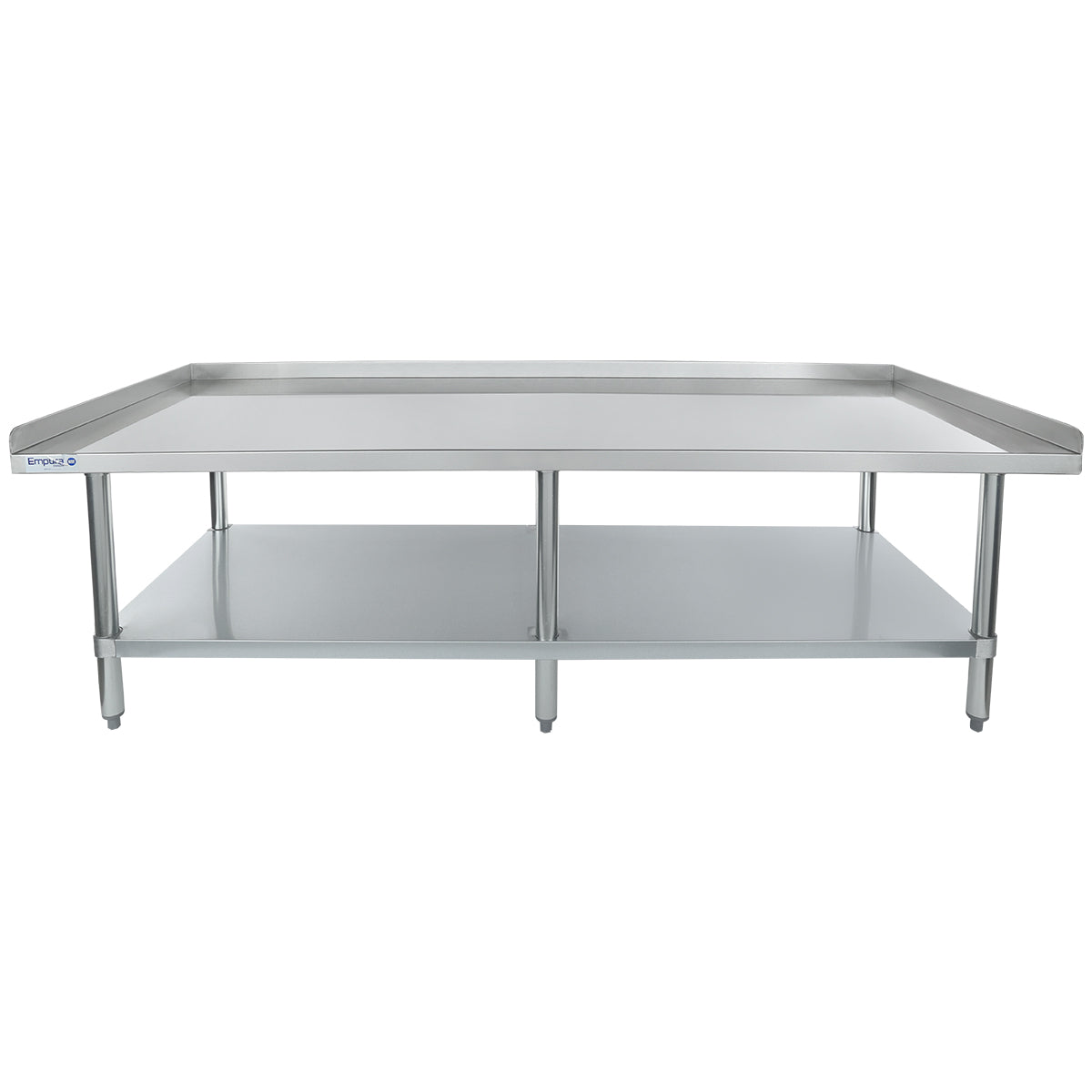 72" x 30" 16 Gauge Stainless Steel Equipment Stand with Galvanized Undershelf, NSF Equipment Stand Empura
