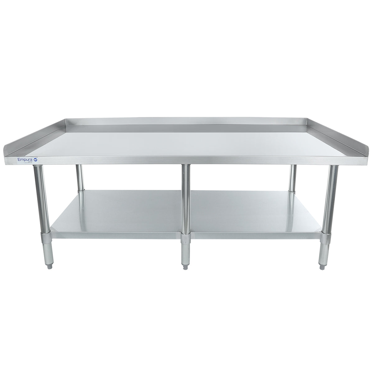 60" x 30" 18 Gauge Stainless Steel Equipment Stand with Galvanized Undershelf, NSF Equipment Stand Empura