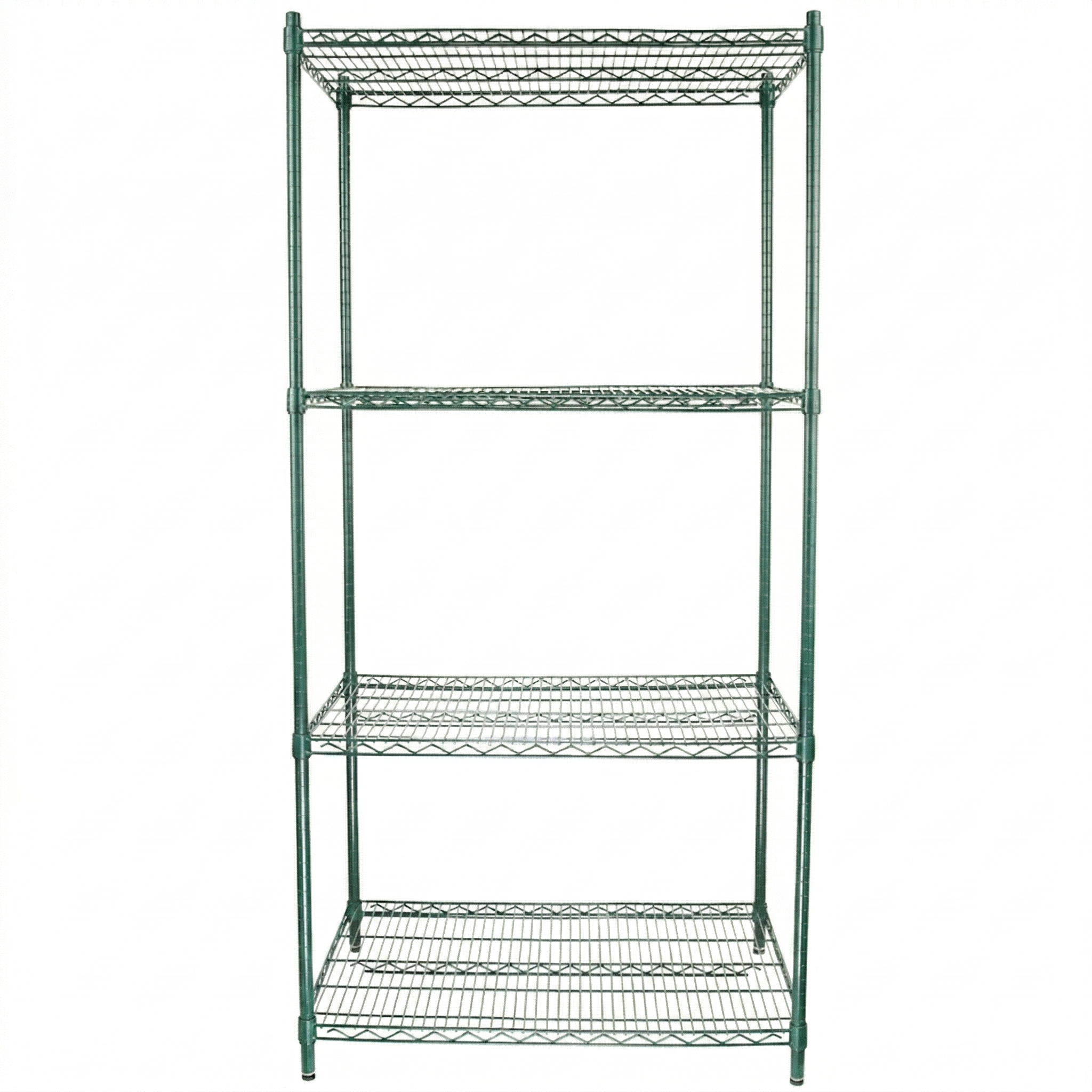 36" x 24" Epoxy 4-Shelf Commercial Wire Shelving Kit Kit with 74" Posts, NSF