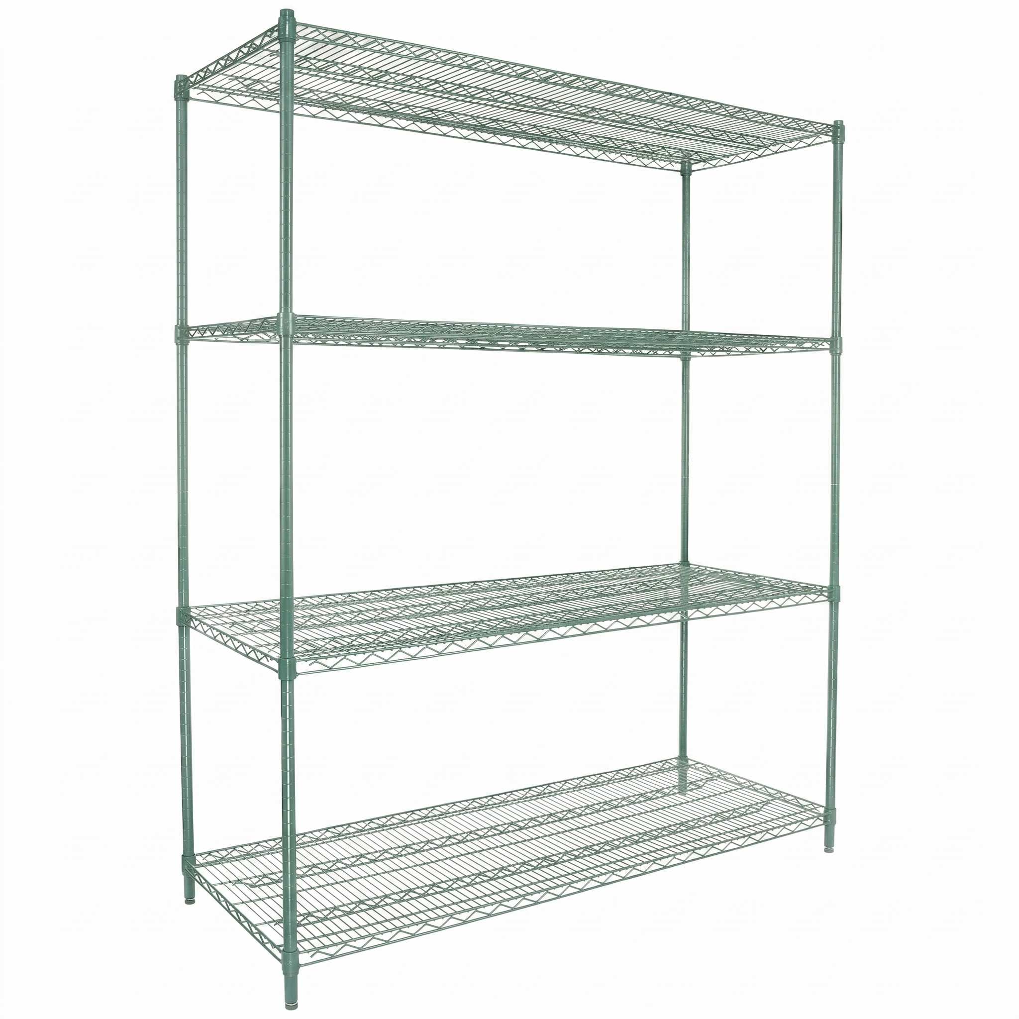 60" x 18" Epoxy 5-Shelf Commercial Wire Shelving Kit Kit with 86" Posts, NSF