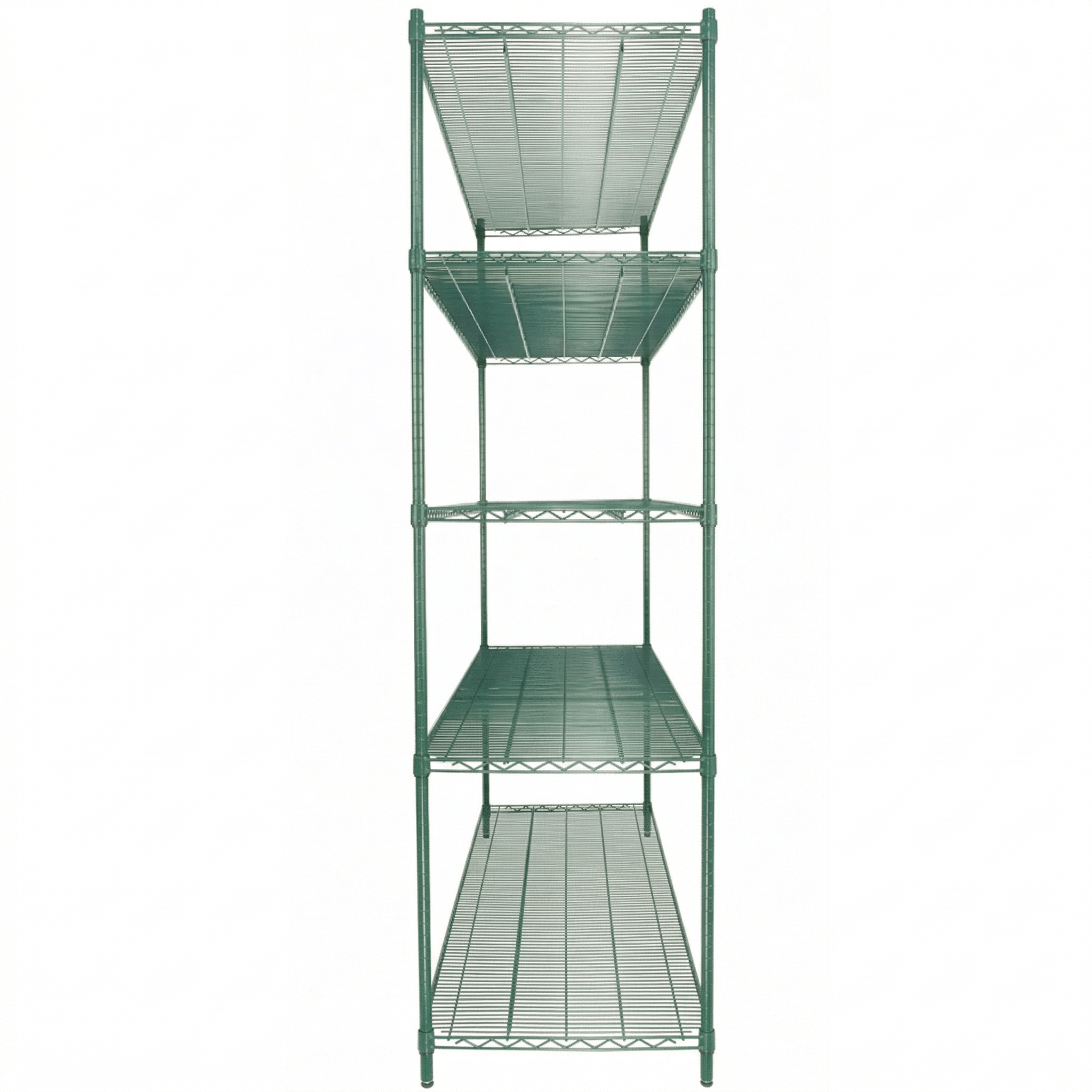 72" x 24" Epoxy 5-Shelf Commercial Wire Shelving Kit Kit with 86" Posts, NSF