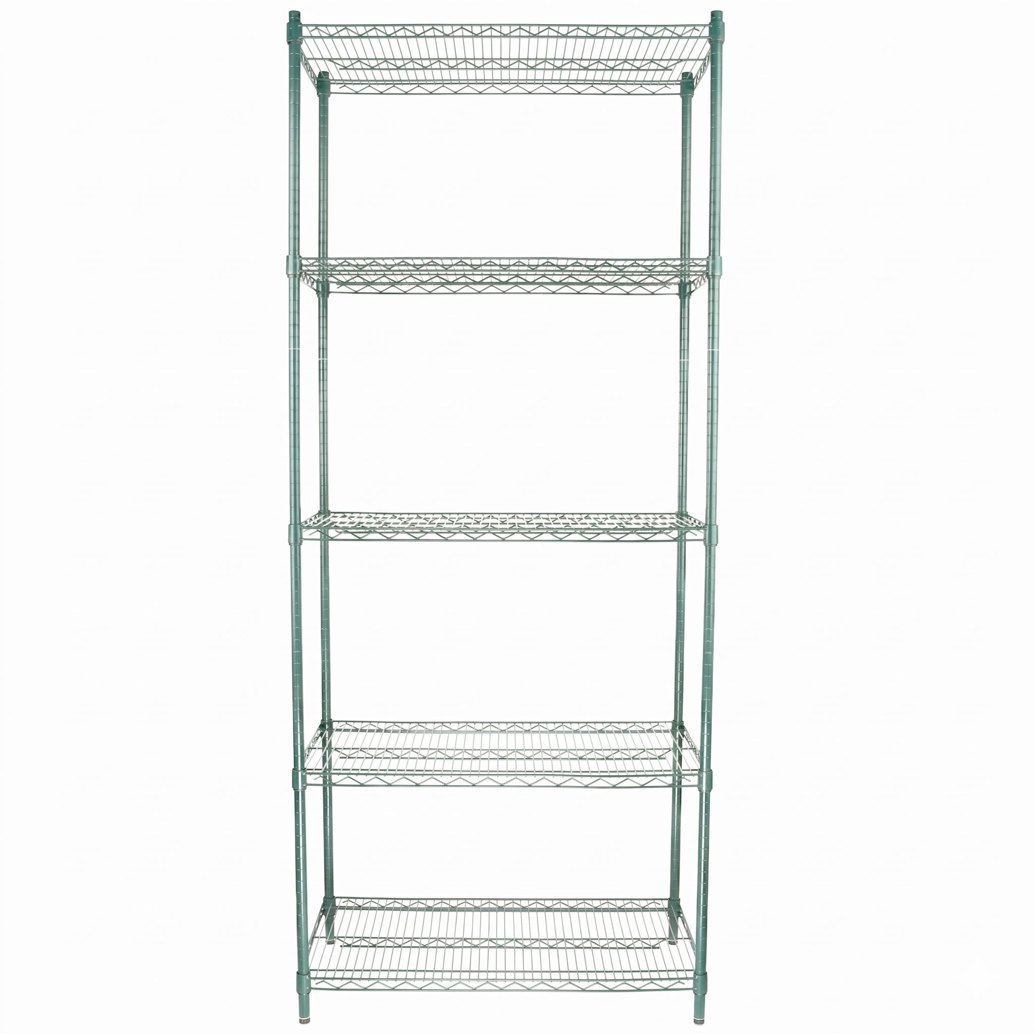 36" x 18" Epoxy 5-Shelf Commercial Wire Shelving Kit Kit with 86" Posts, NSF