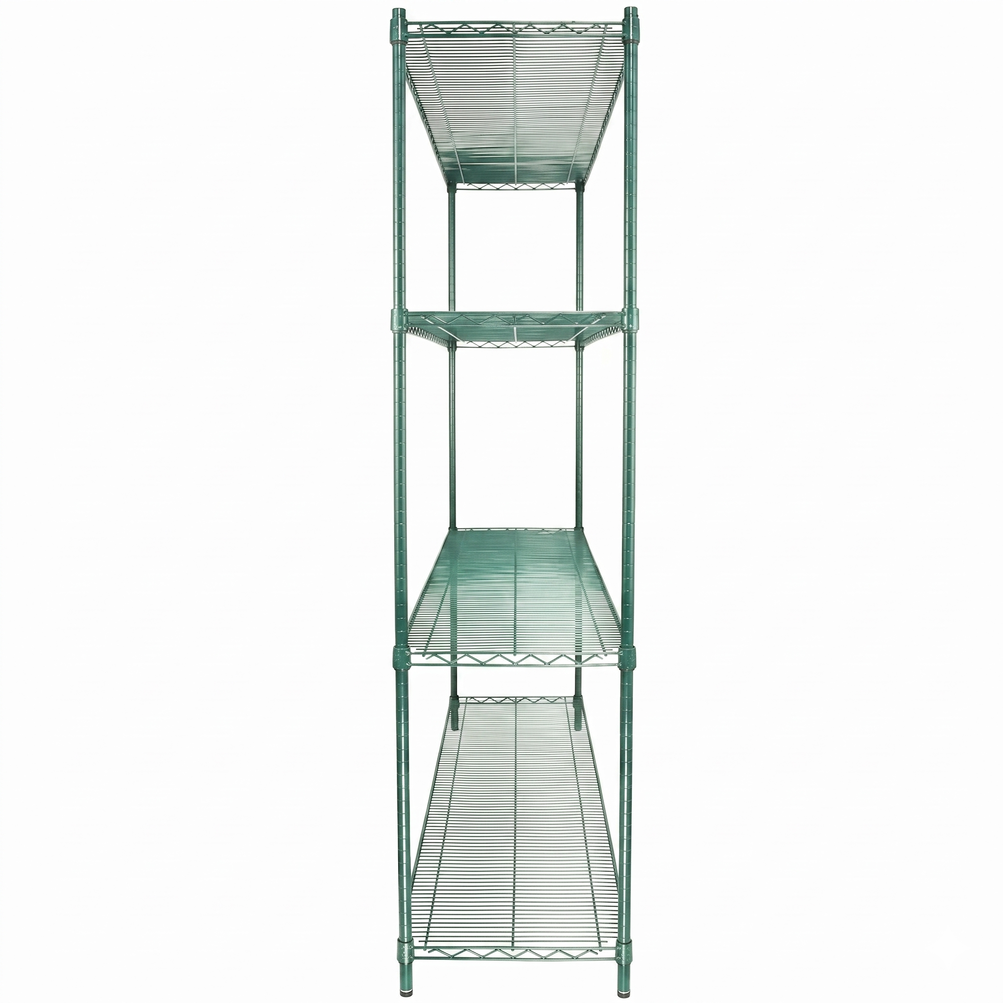 72" x 18" Epoxy 4-Shelf Commercial Wire Shelving Kit Kit with 74" Posts, NSF