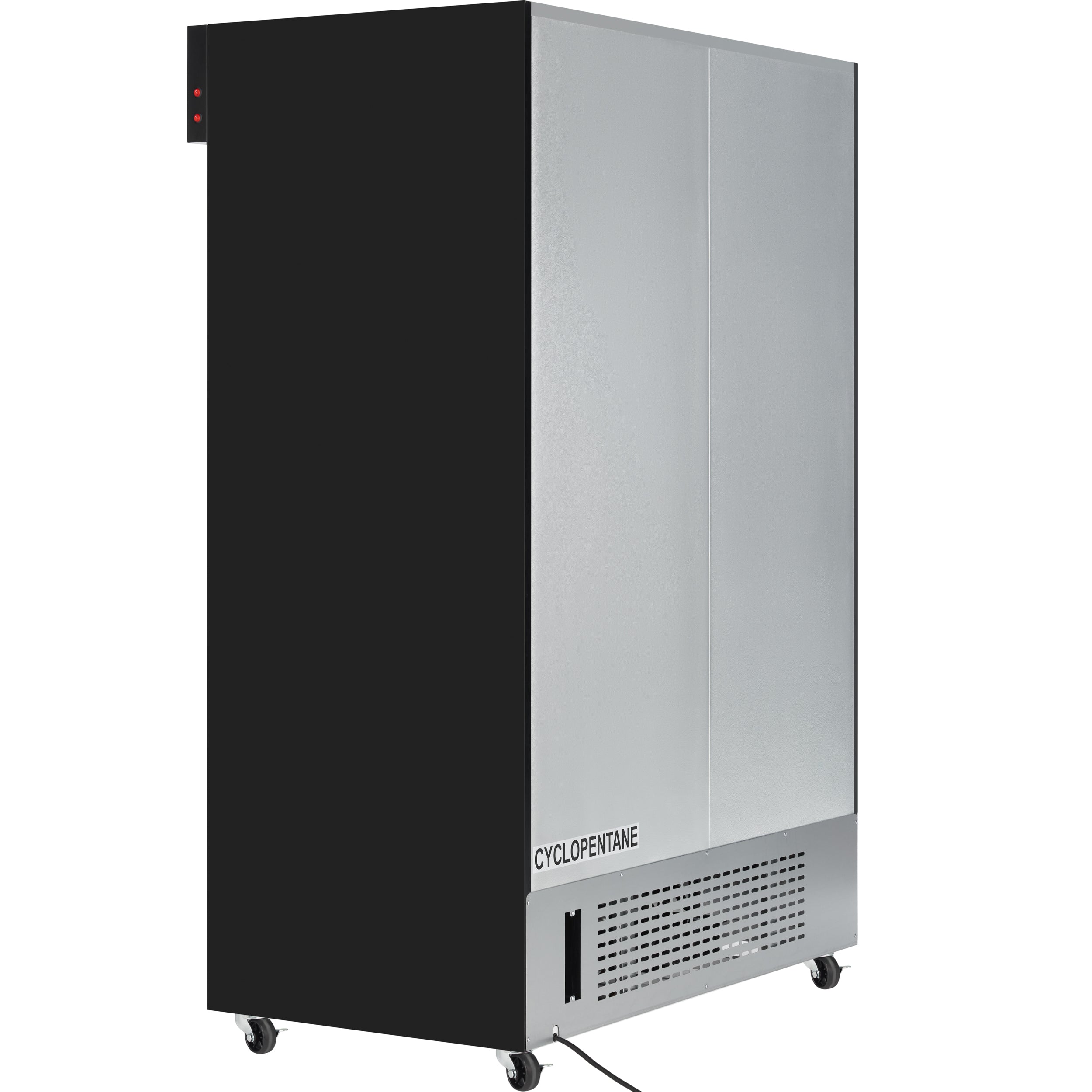 52" Black Sliding Commercial Glass Door Merchandiser Refrigerator - 48 cu ft