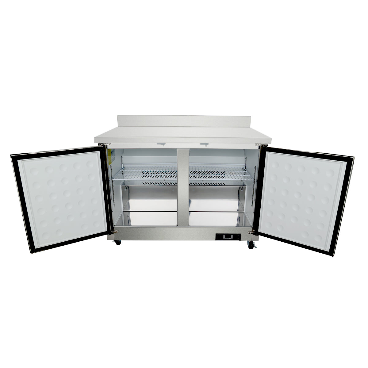 48" Two Door Commercial Work Top Undercounter Freezer