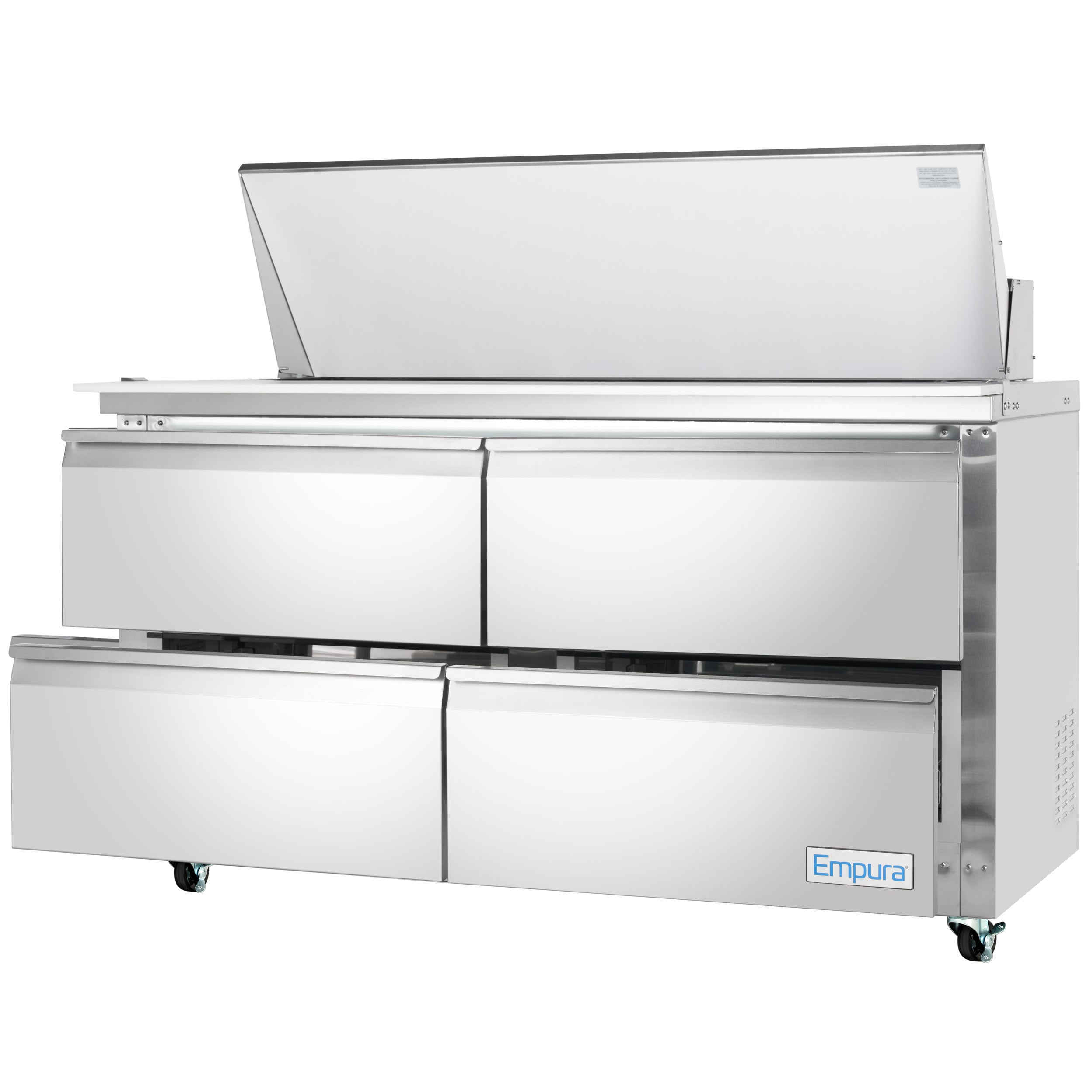61" 4 Drawer Commercial Mega Top Refrigerated Sandwich and Salad Prep Table