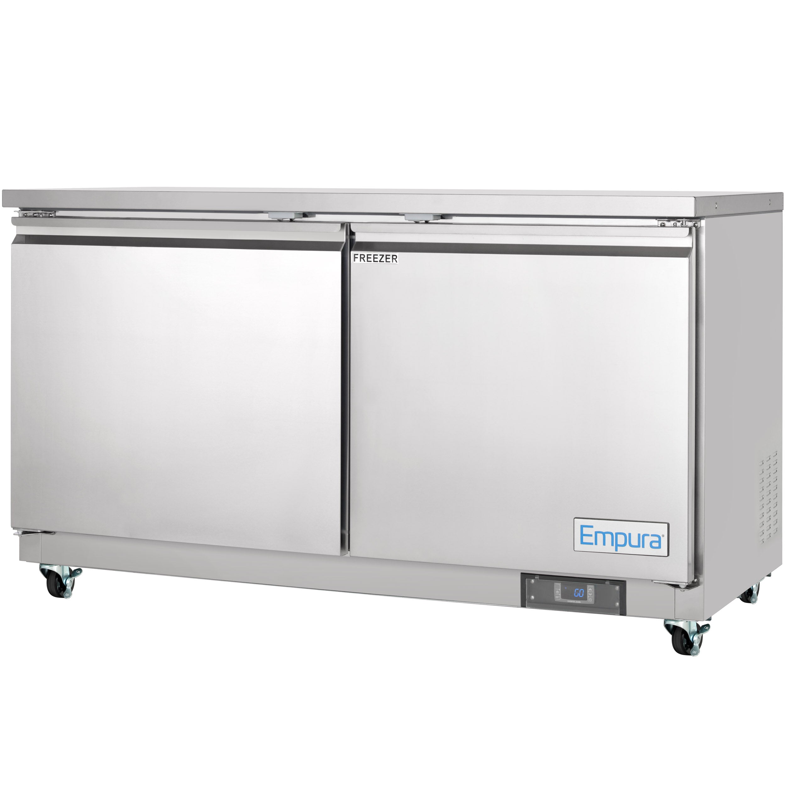 61" Two Door Commercial Undercounter Reach-In Freezer