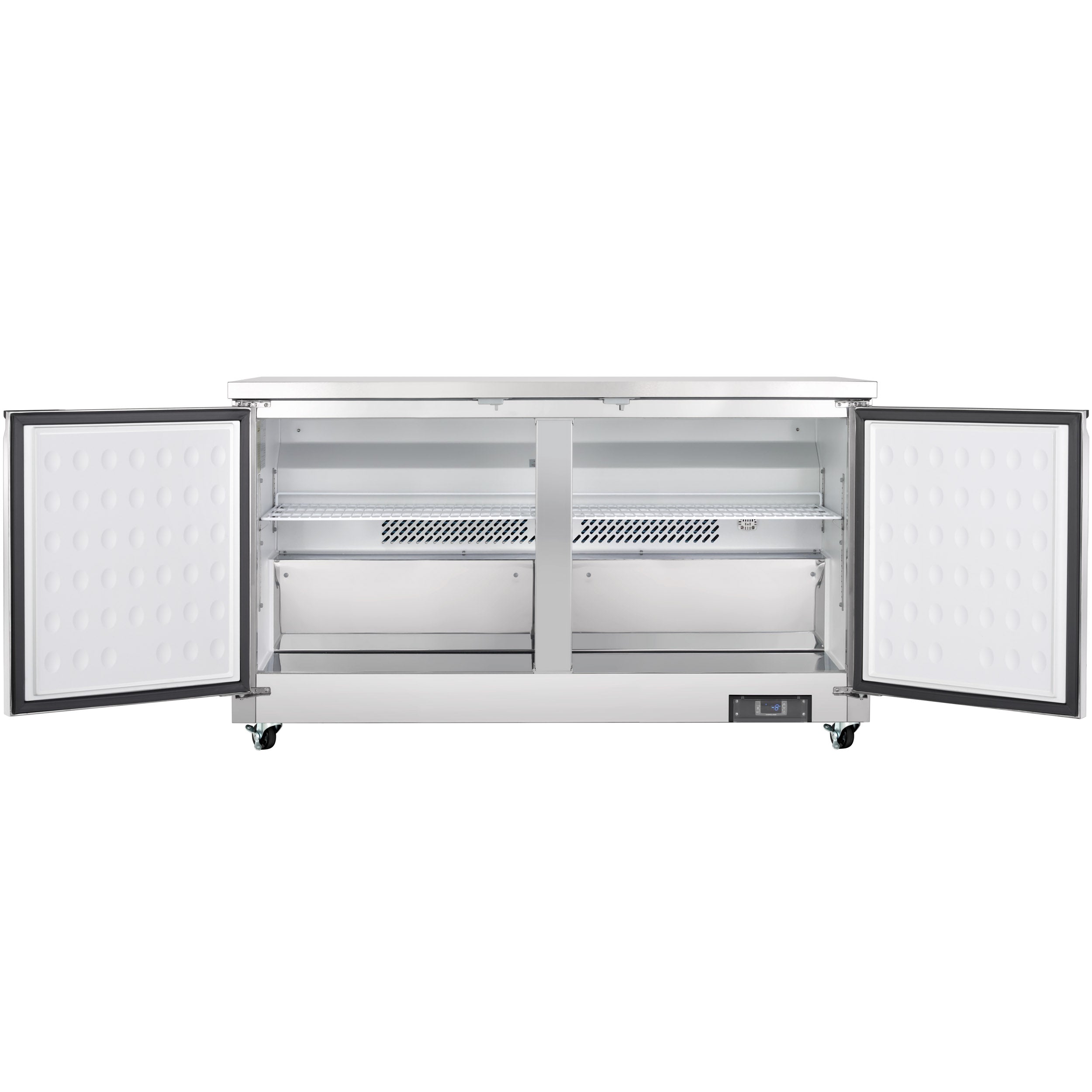 61" Two Door Commercial Undercounter Reach-In Freezer