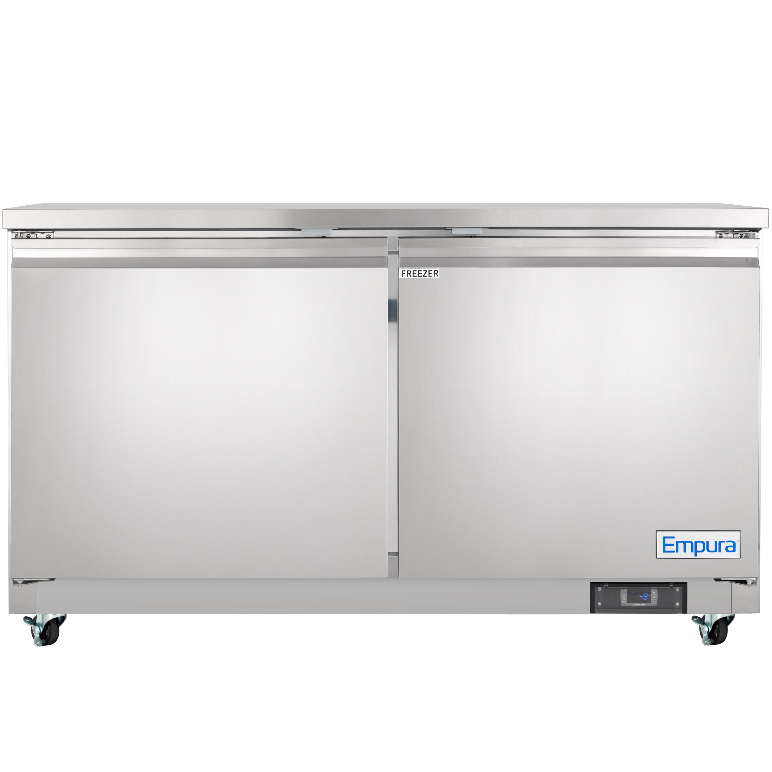 61" Two Door Commercial Undercounter Reach-In Freezer