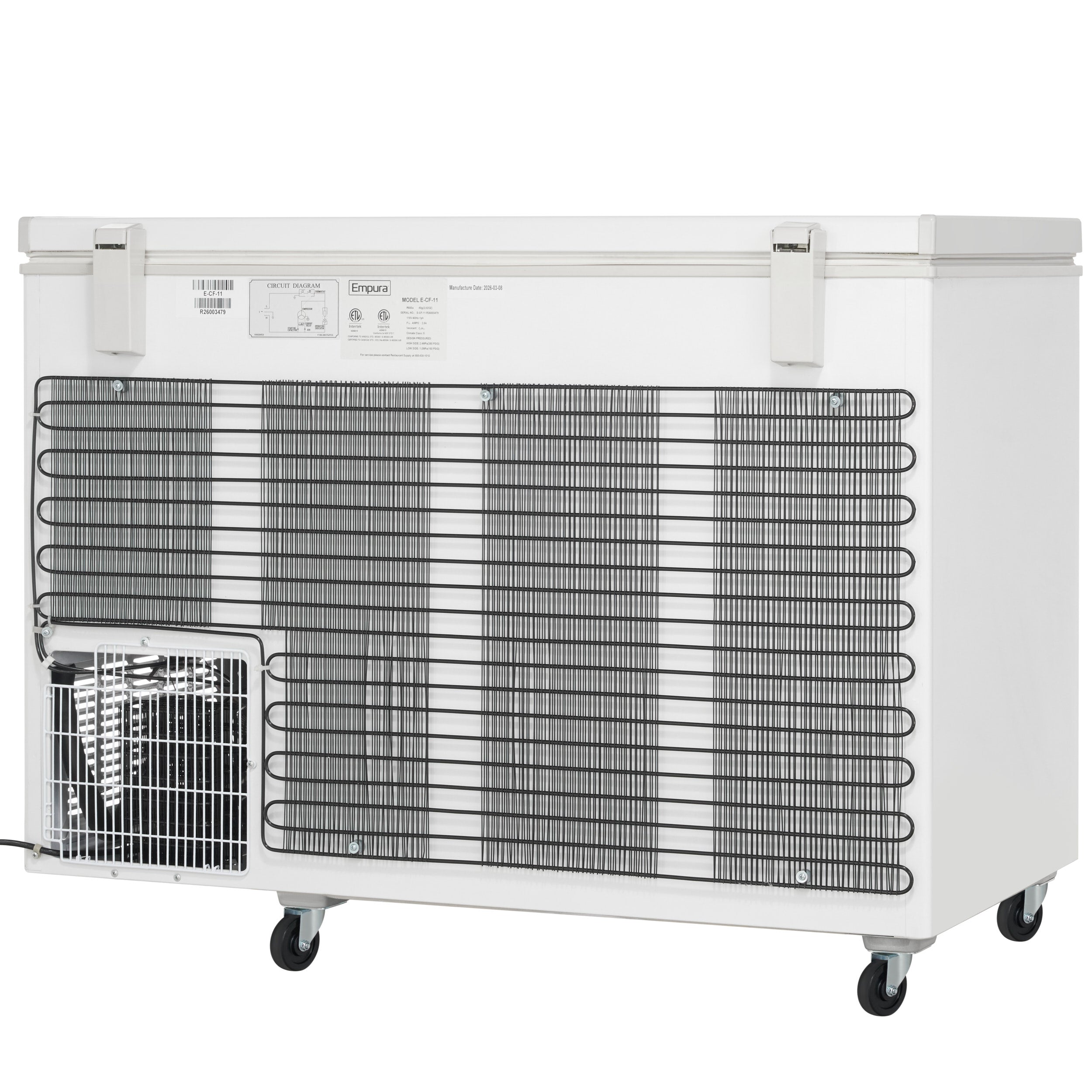 47" Commercial Chest Freezer - 11 cu. ft. Capacity