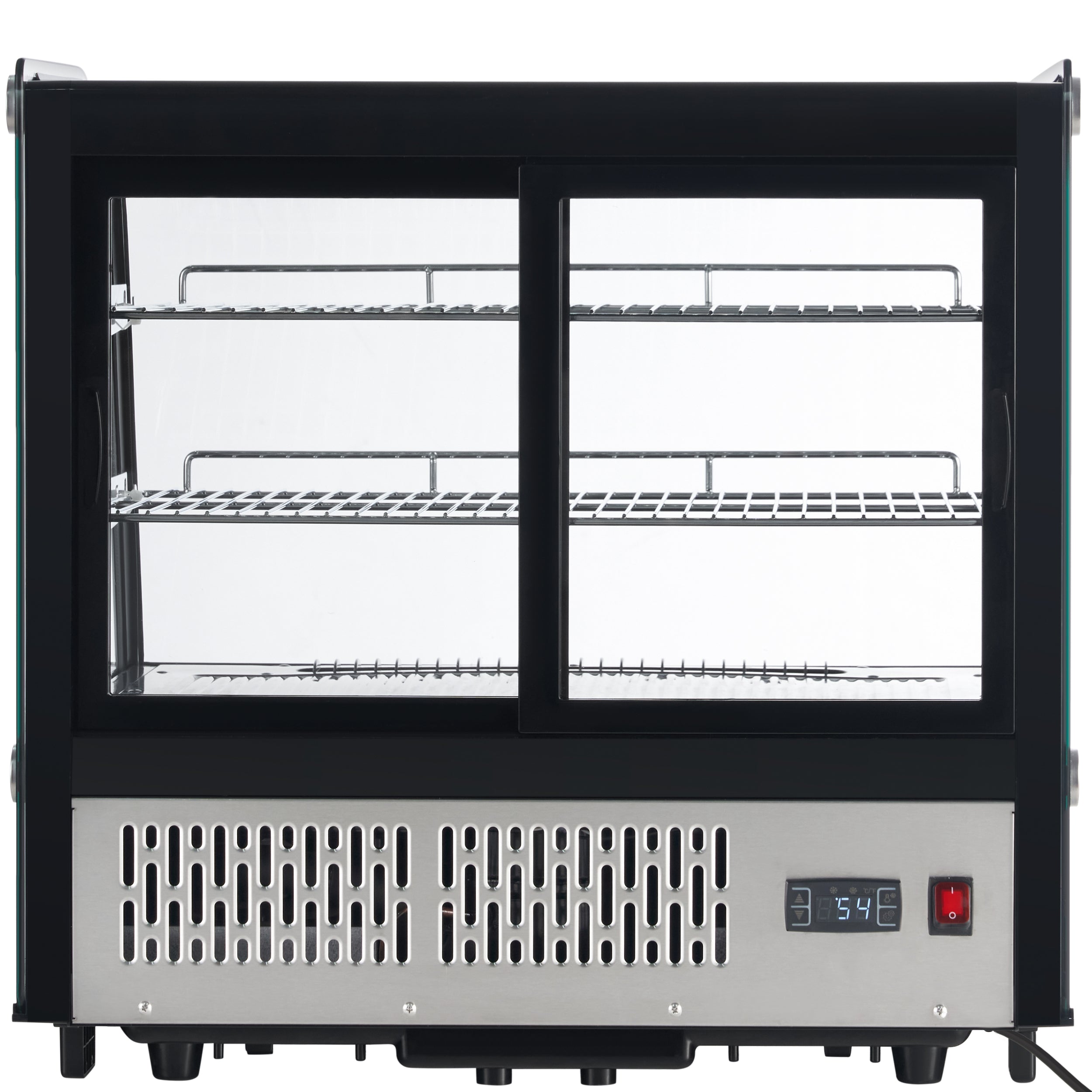 28" Stainless Steel Refrigerated Display Case Countertop - 4.2 cu ft