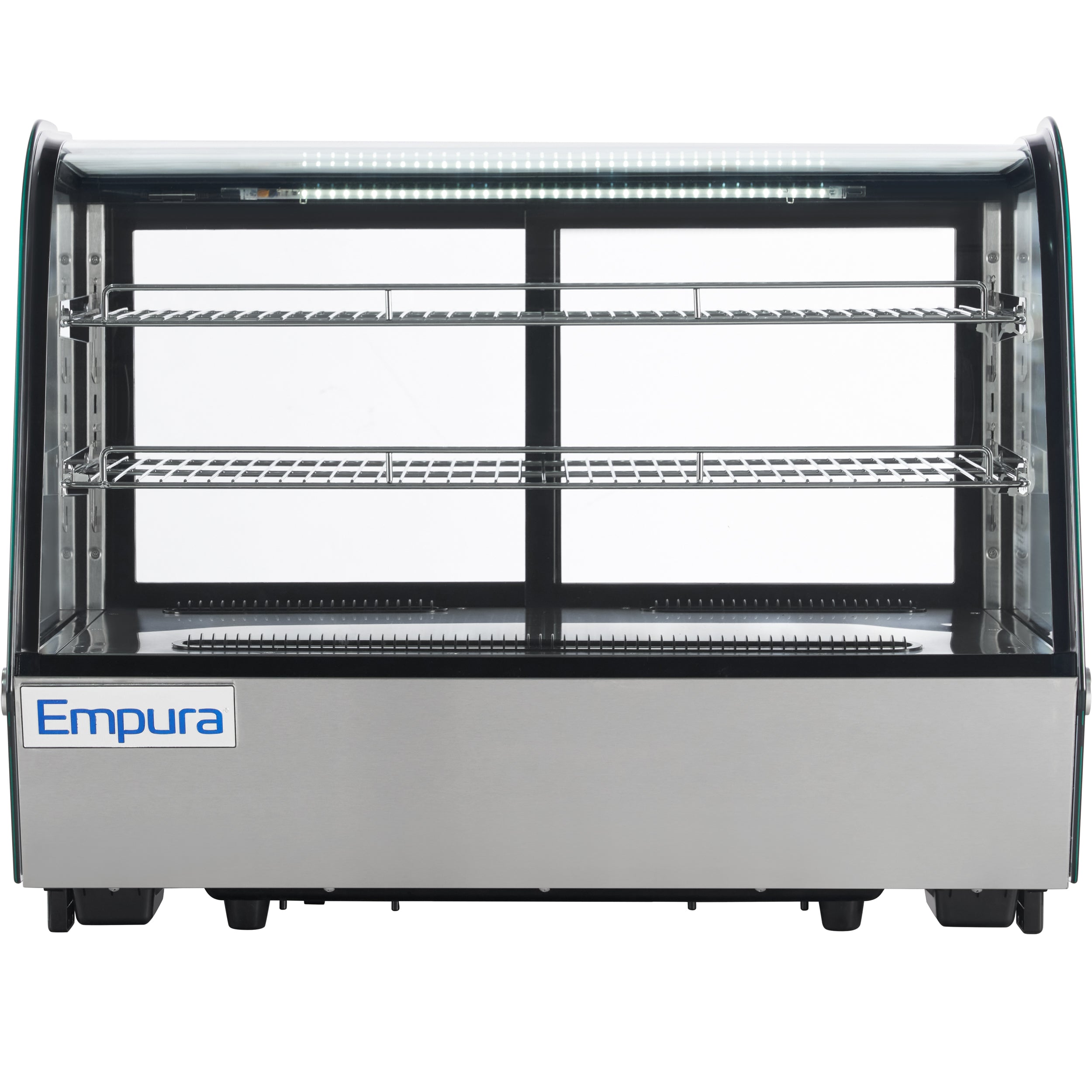 35" Stainless Steel Refrigerated Display Case Countertop - 5.6 cu ft