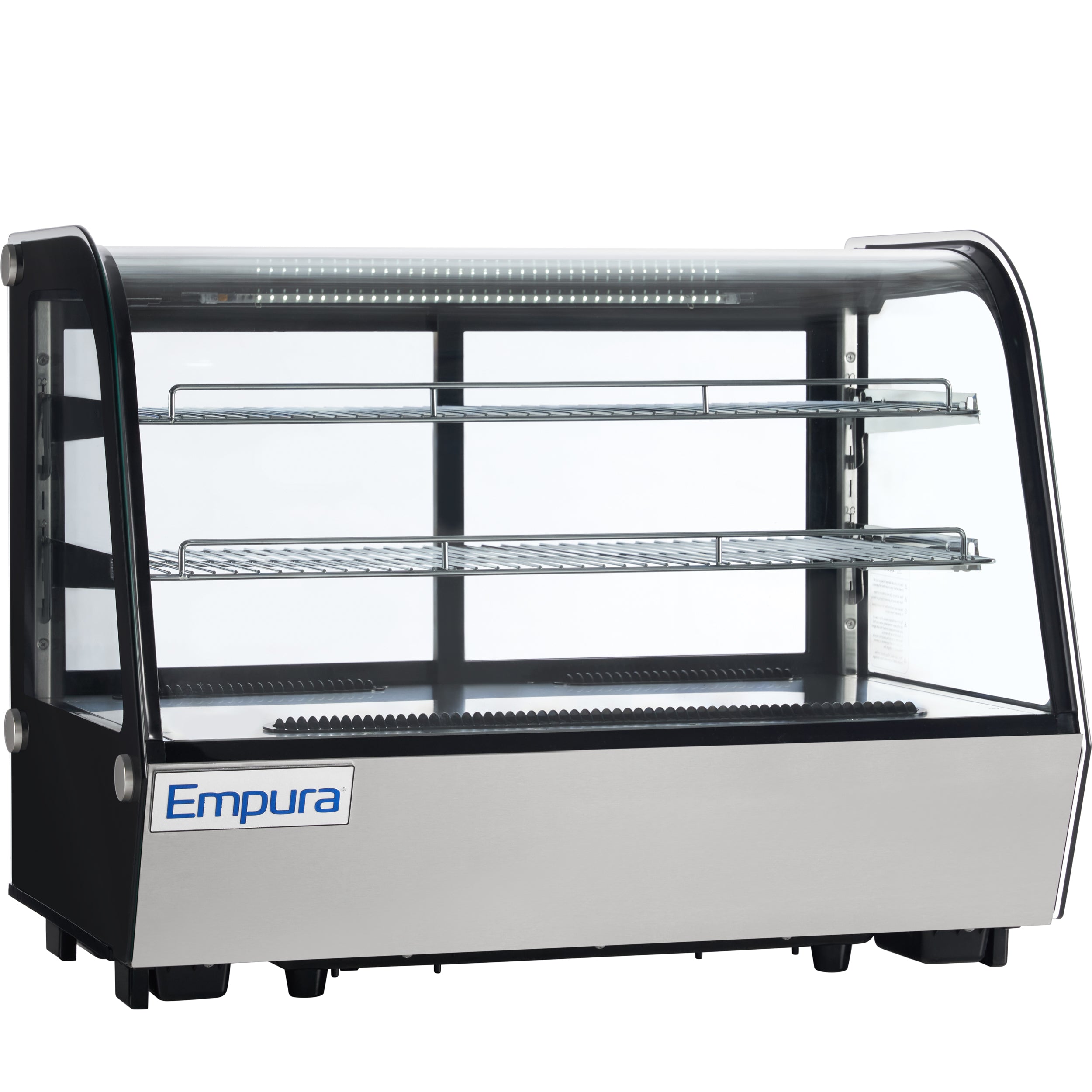 35" Stainless Steel Refrigerated Display Case Countertop - 5.6 cu ft