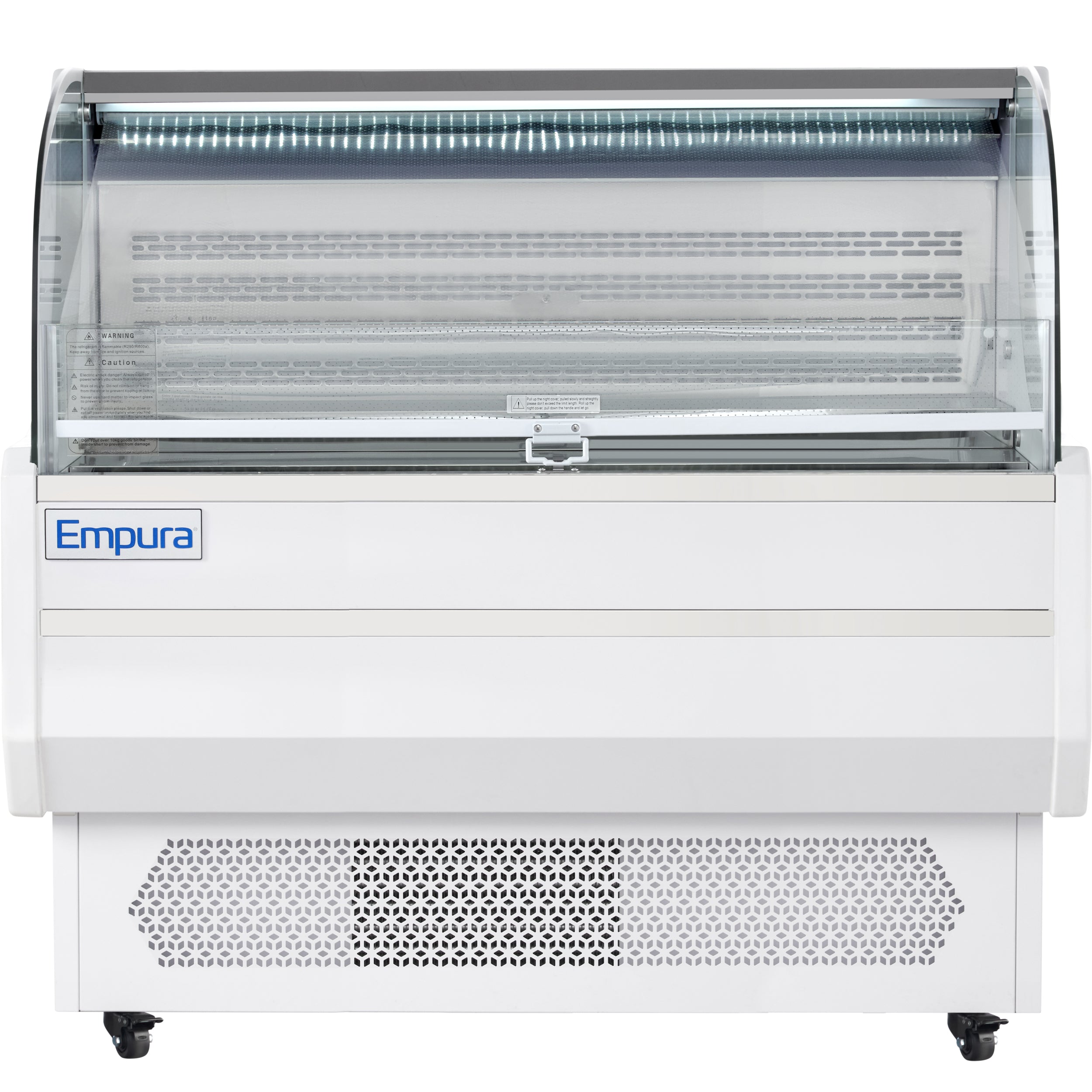 47" White Commercial Open Refrigerated Display - 10.3 cu ft