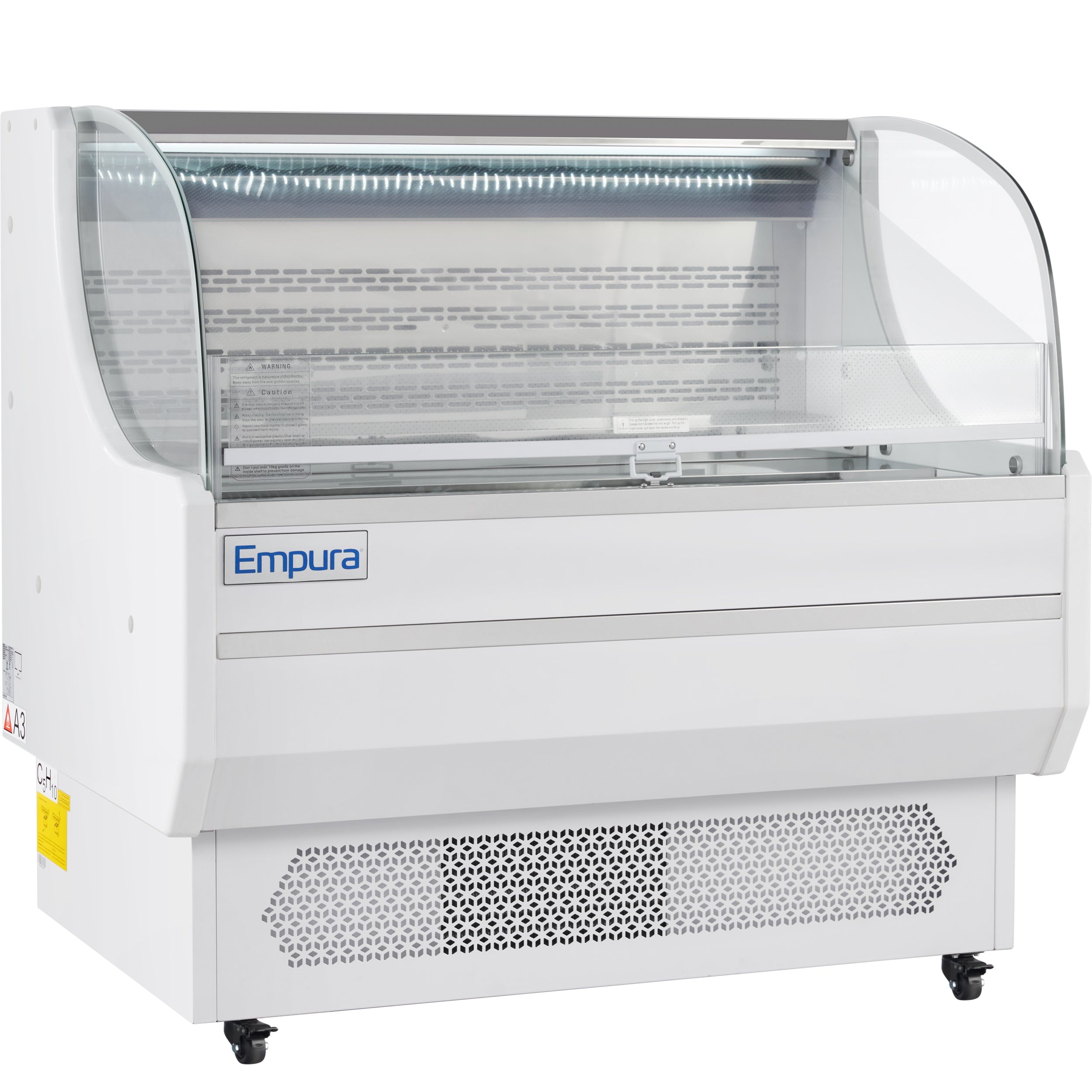 47" White Commercial Open Refrigerated Display - 10.3 cu ft