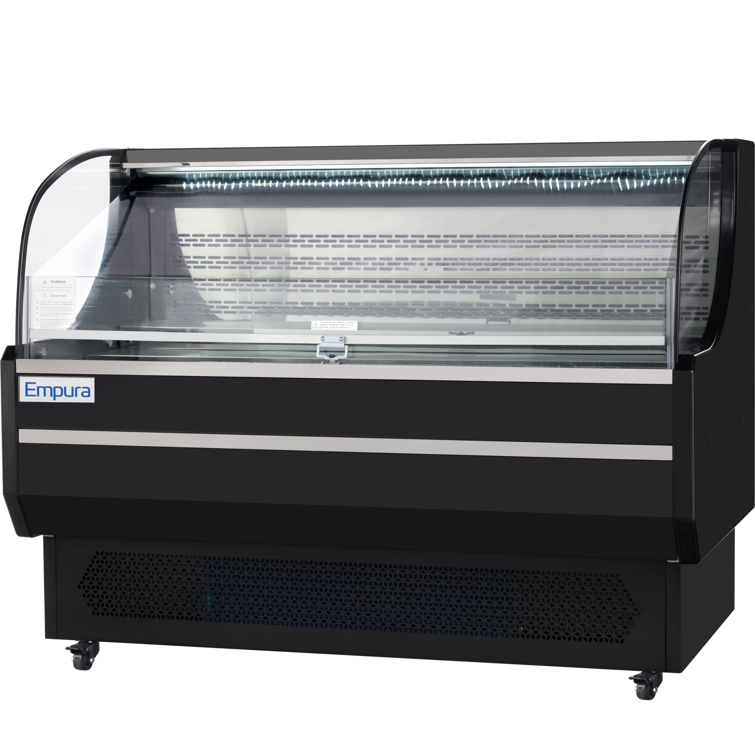 59" Black Commercial Open Refrigerated Display - 13.1 cu ft