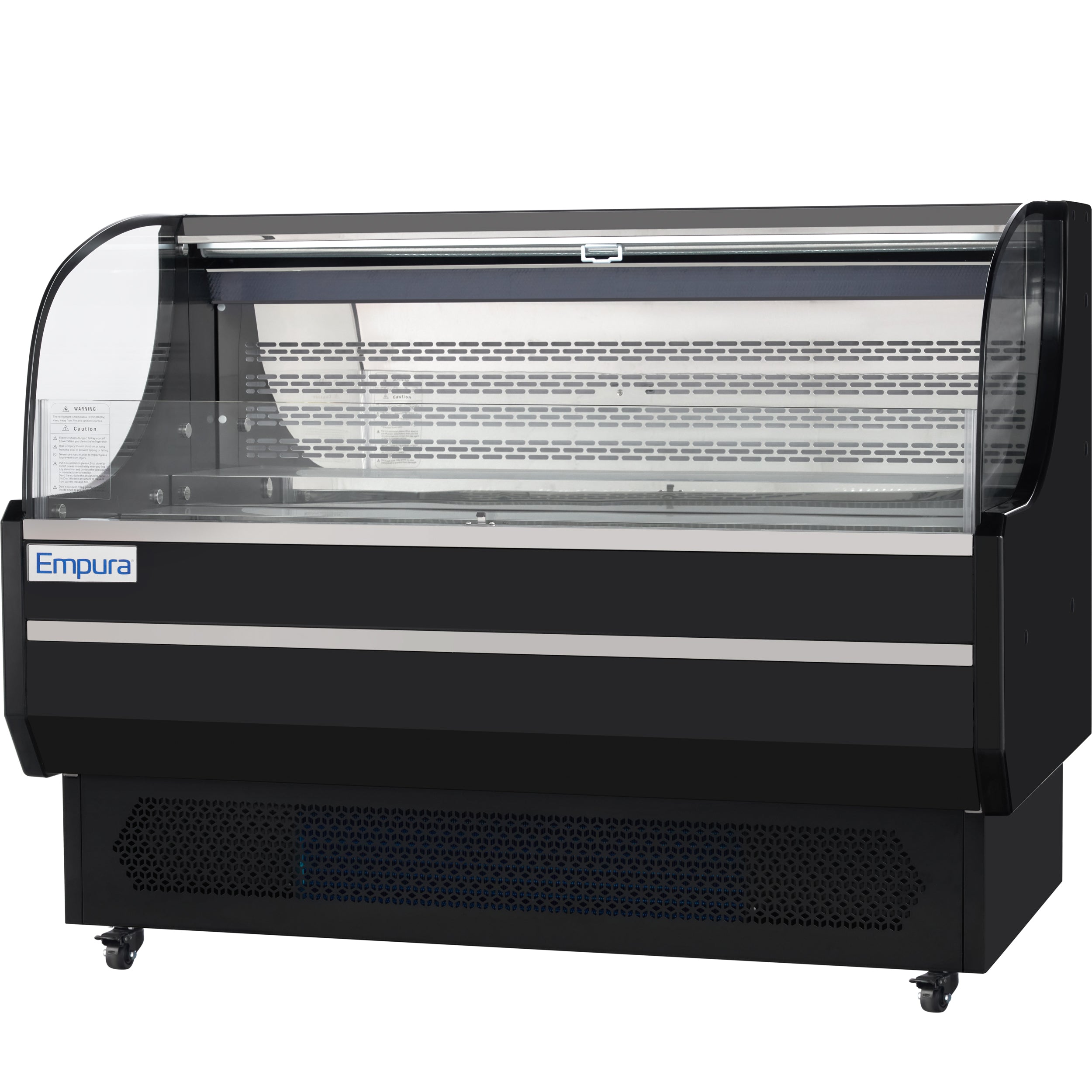 59" Black Commercial Open Refrigerated Display - 13.1 cu ft