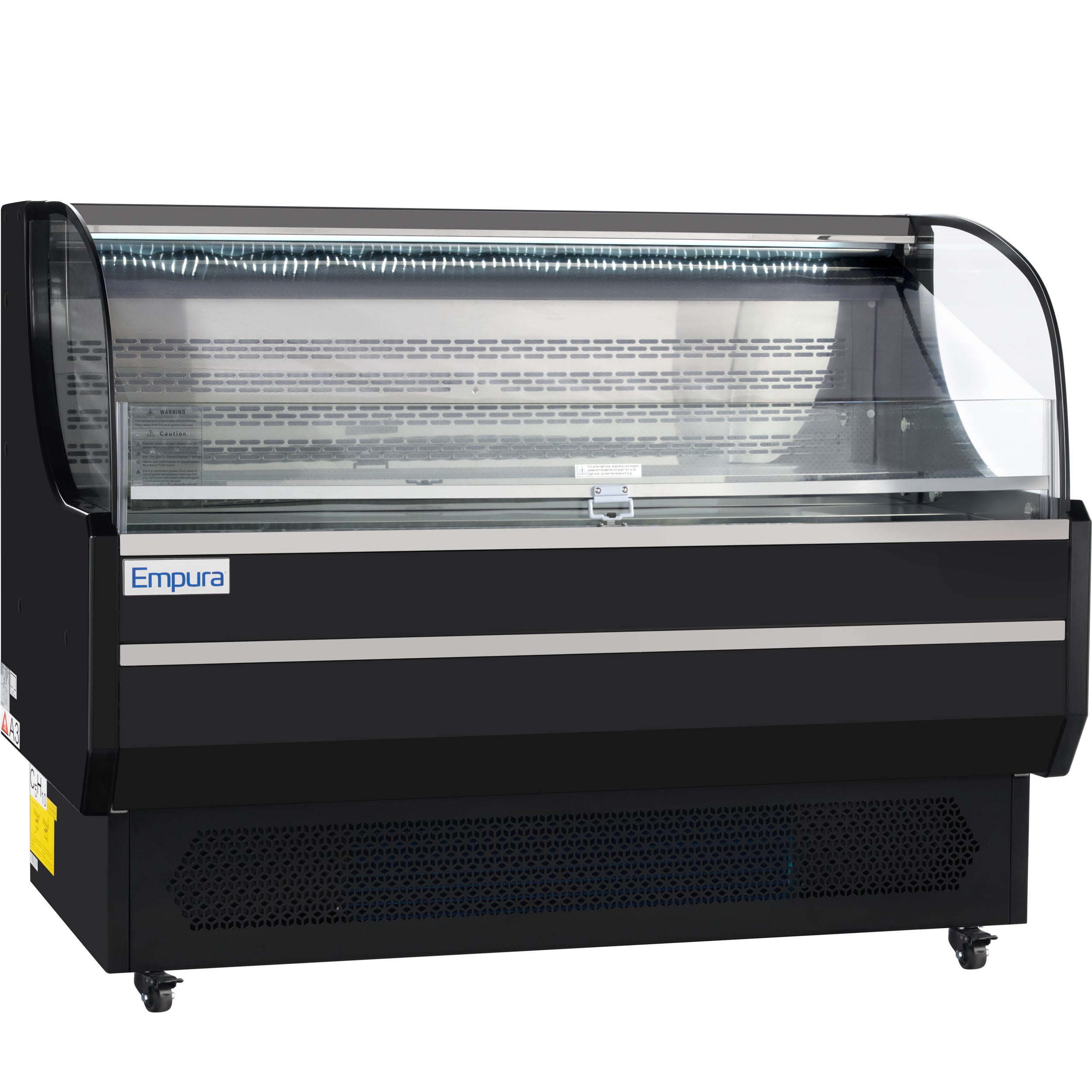 59" Black Commercial Open Refrigerated Display - 13.1 cu ft