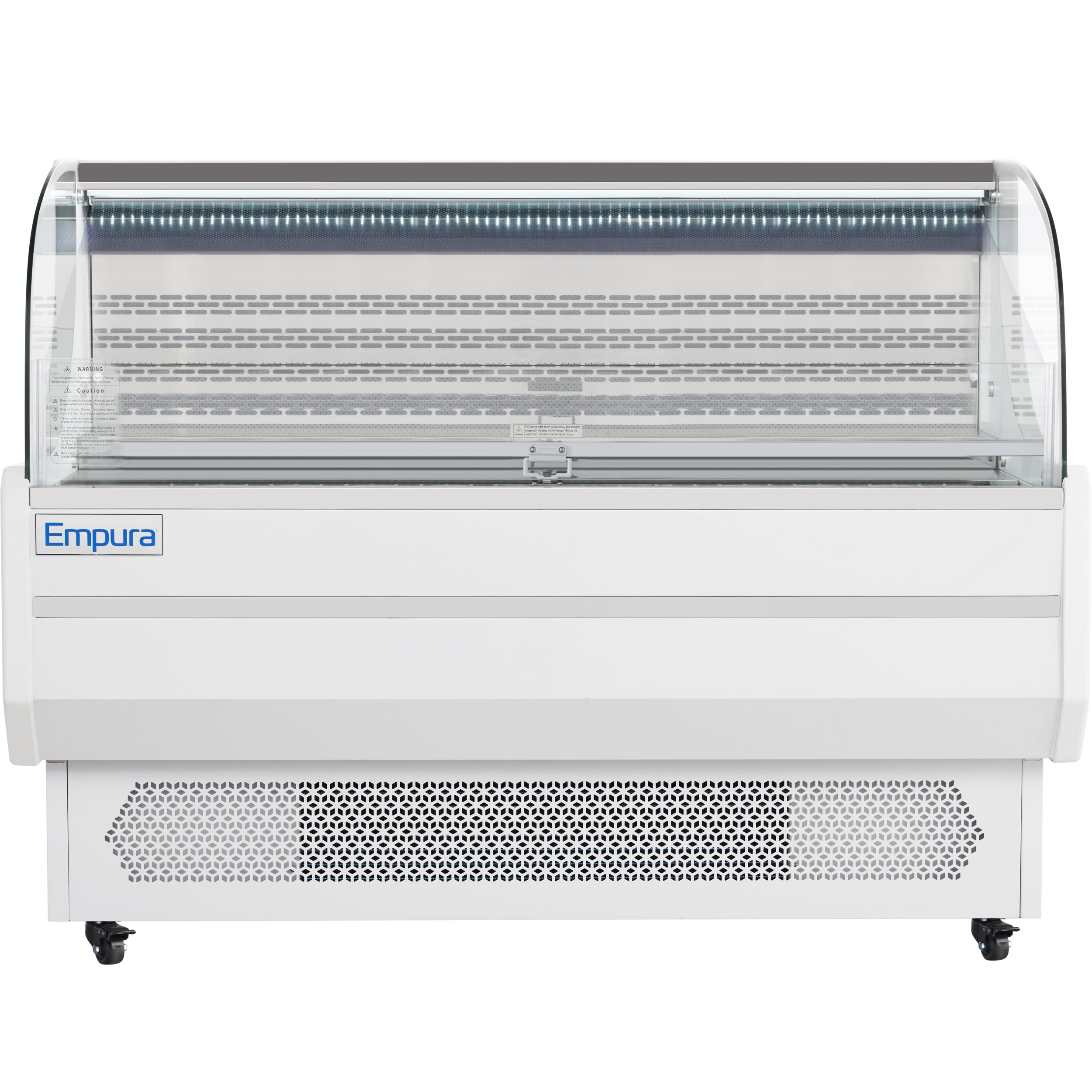59" White Commercial Open Refrigerated Display - 13.1 cu ft