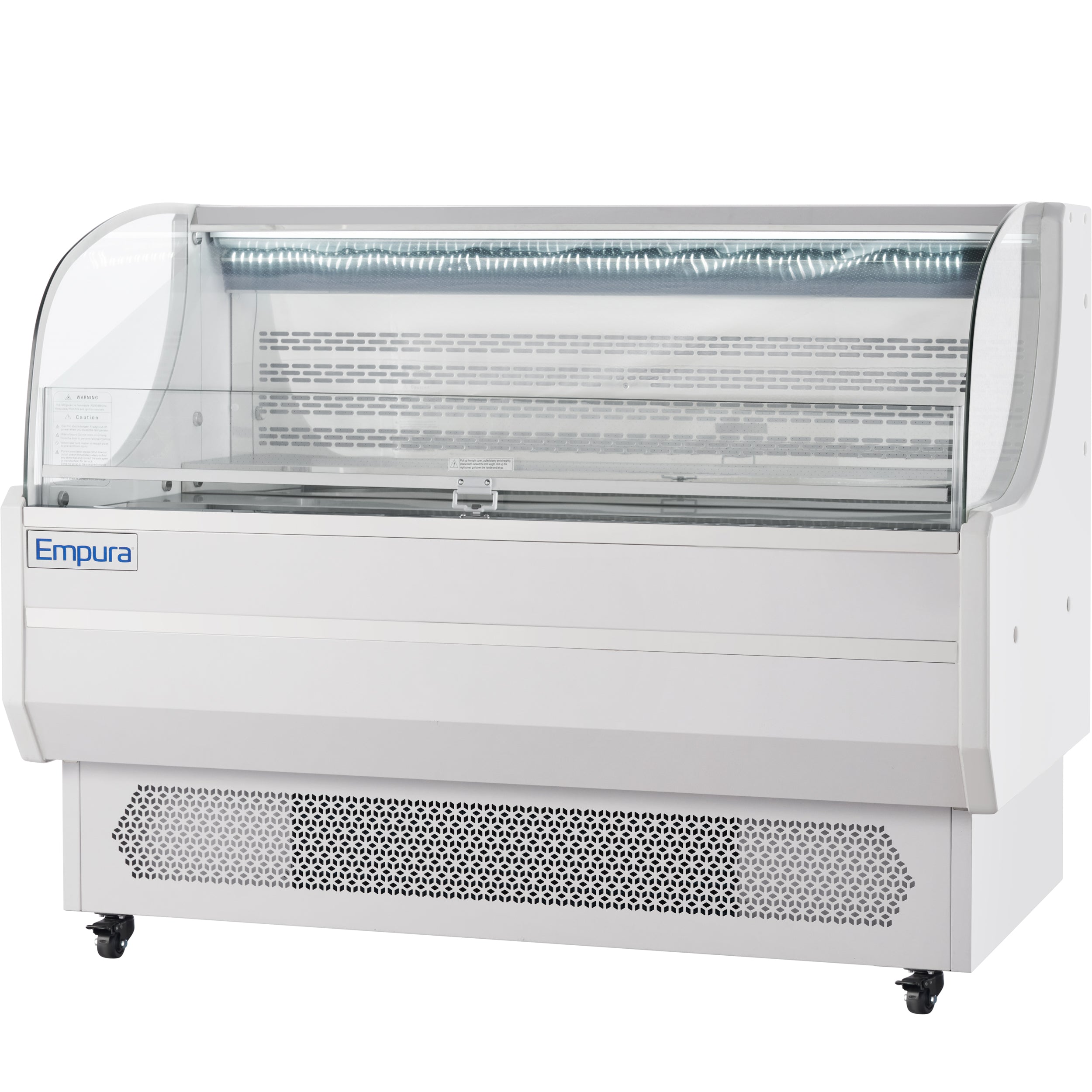 59" White Commercial Open Refrigerated Display - 13.1 cu ft