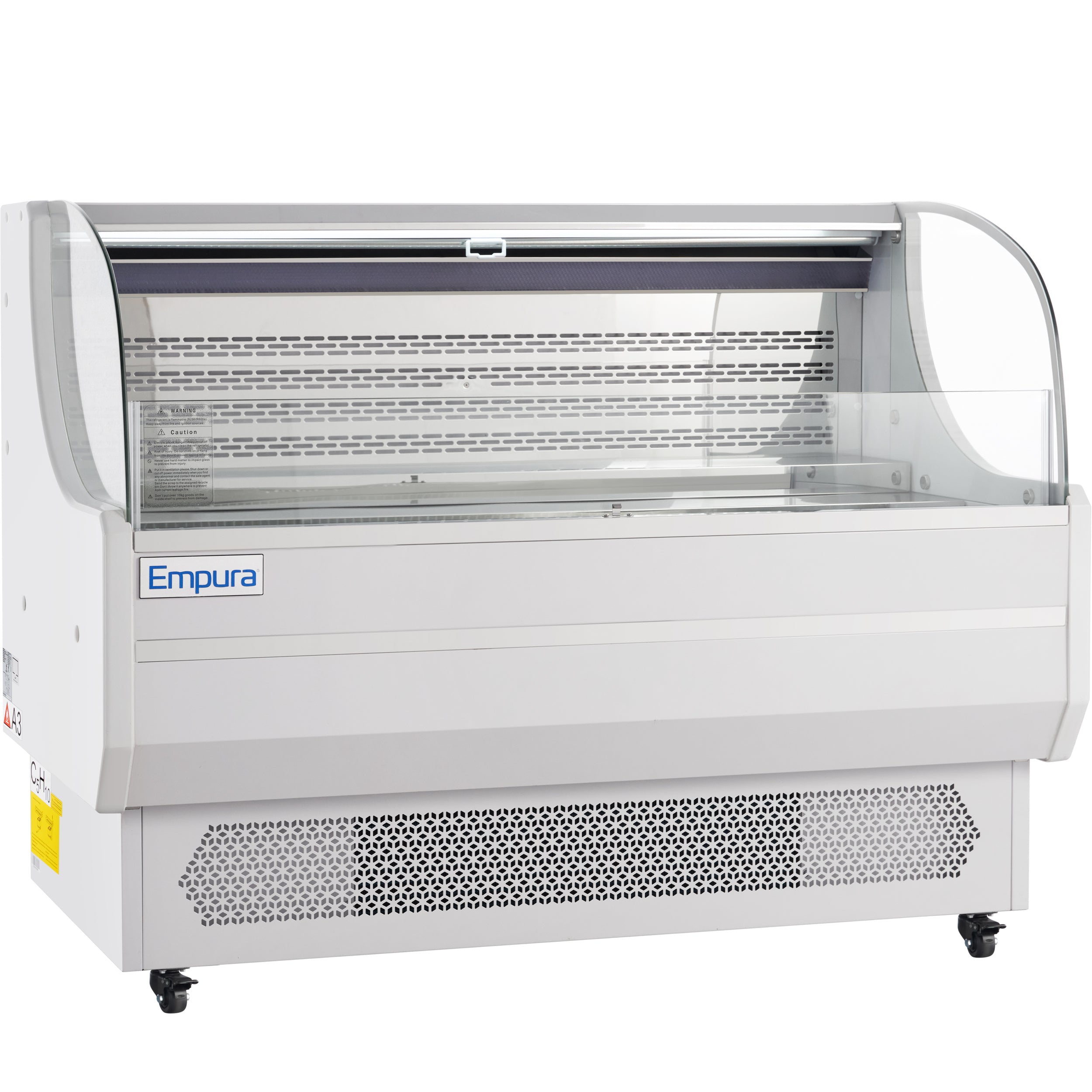 59" White Commercial Open Refrigerated Display - 13.1 cu ft