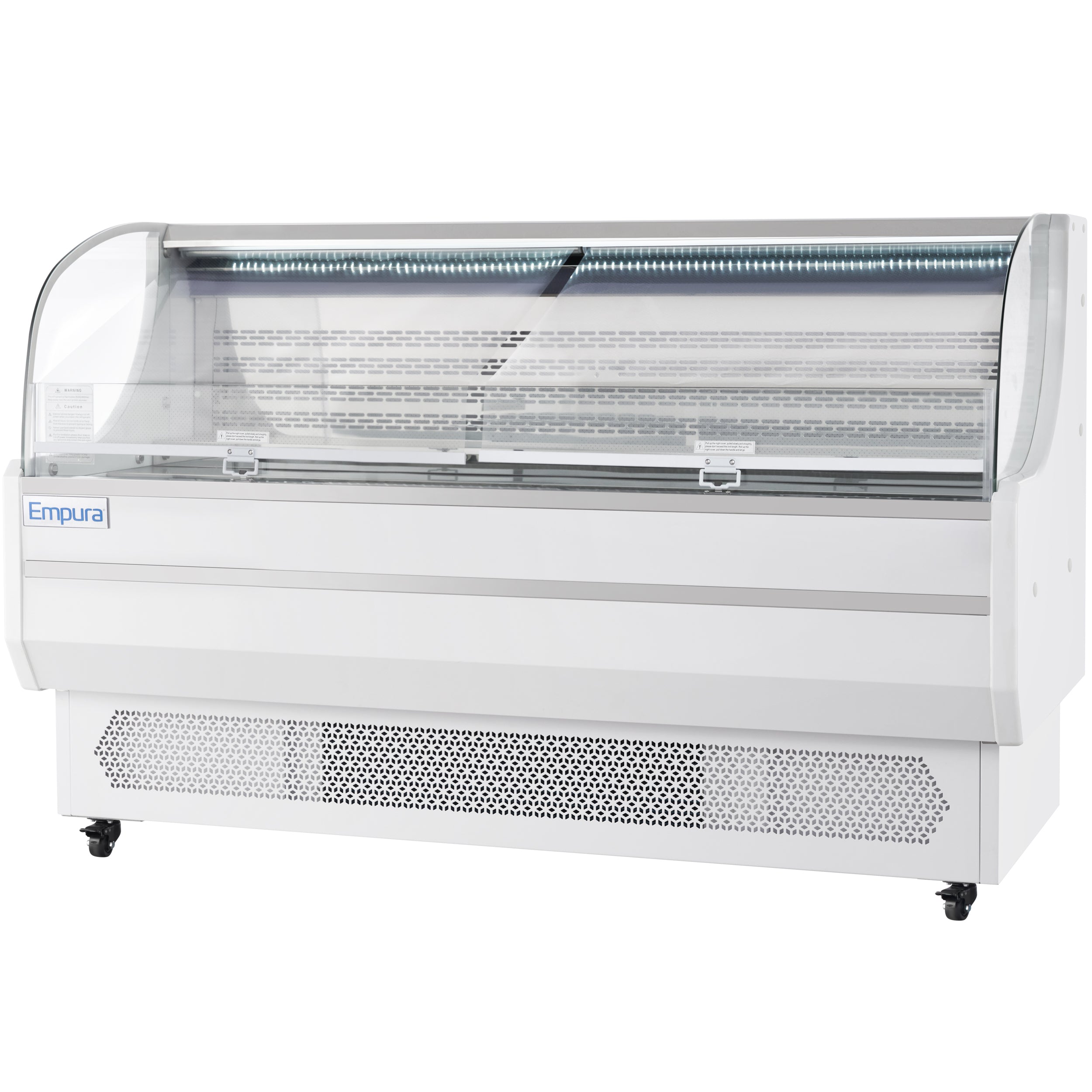 71" White Commercial Open Refrigerated Display - 15.9 cu ft