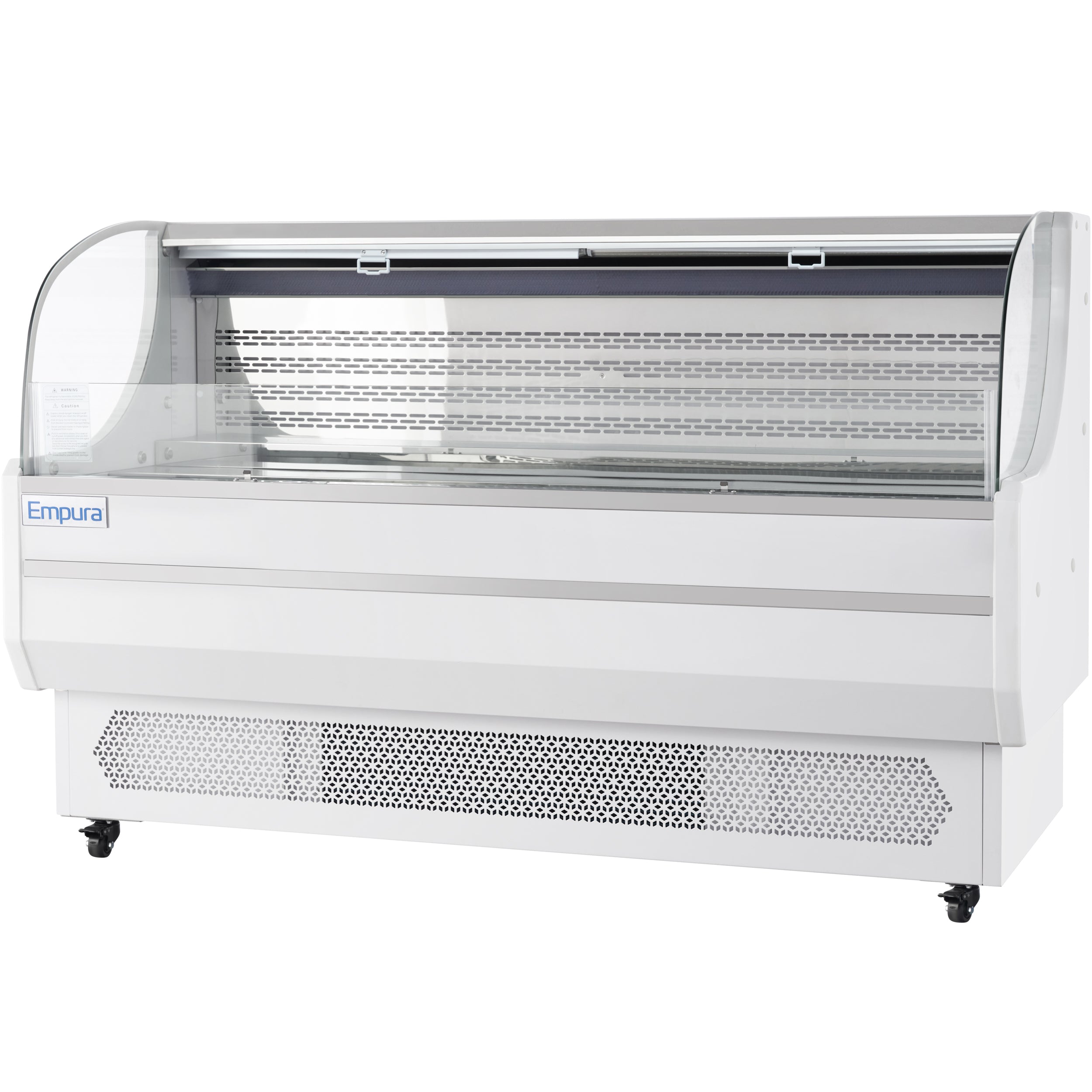 71" White Commercial Open Refrigerated Display - 15.9 cu ft