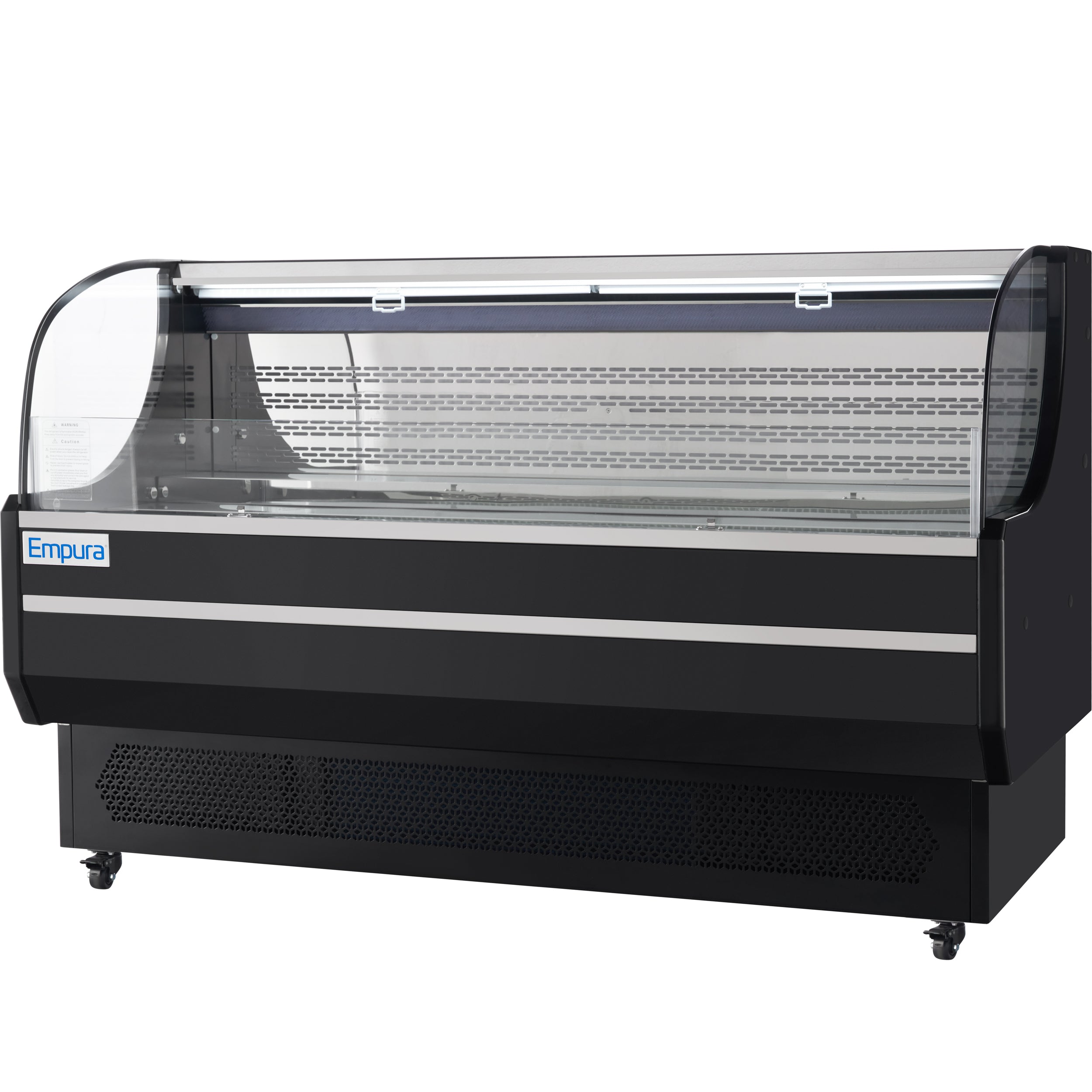 71" Black Commercial Open Refrigerated Display - 15.9 cu ft