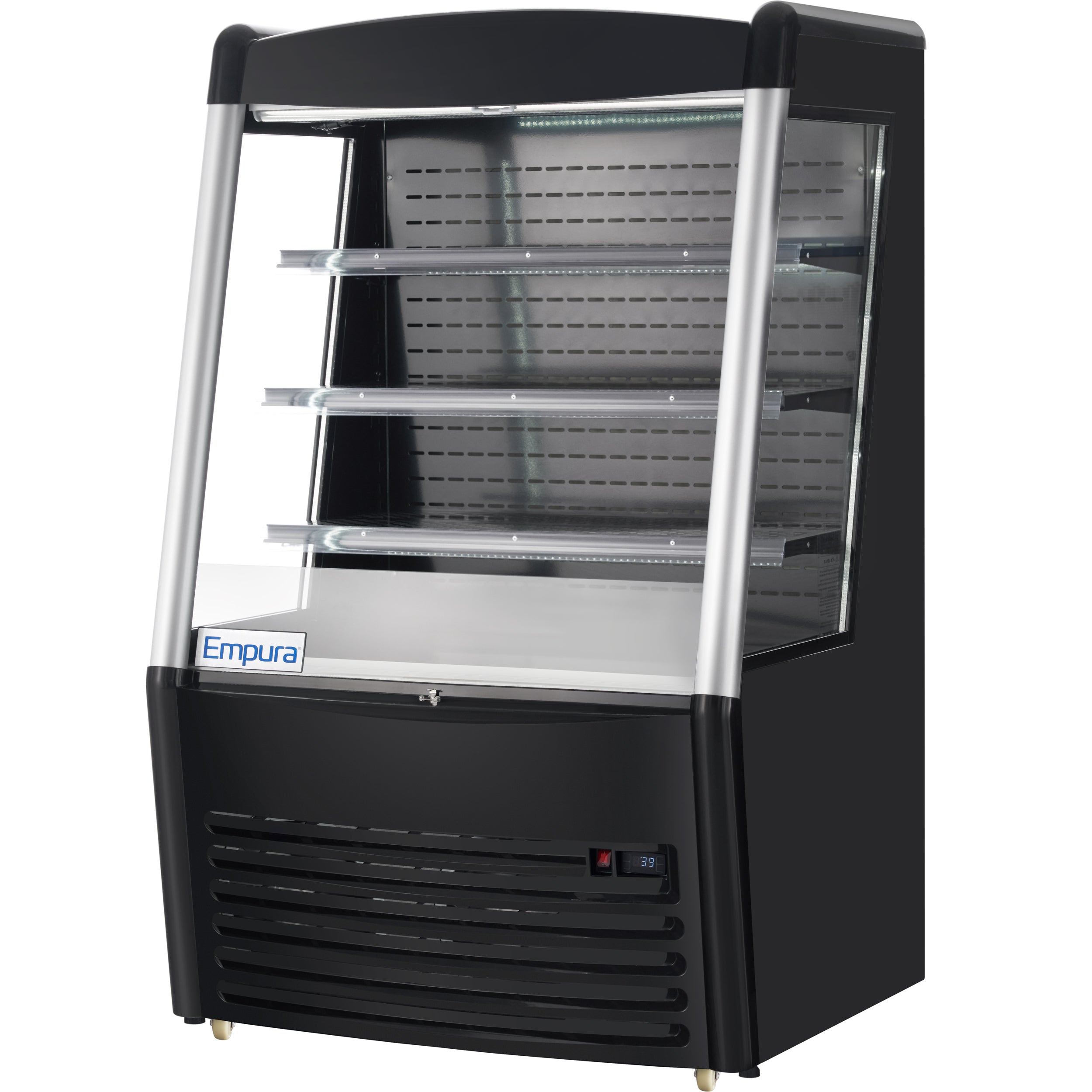 36" Black Commercial Open Refrigerated Display - 11.3 cu ft