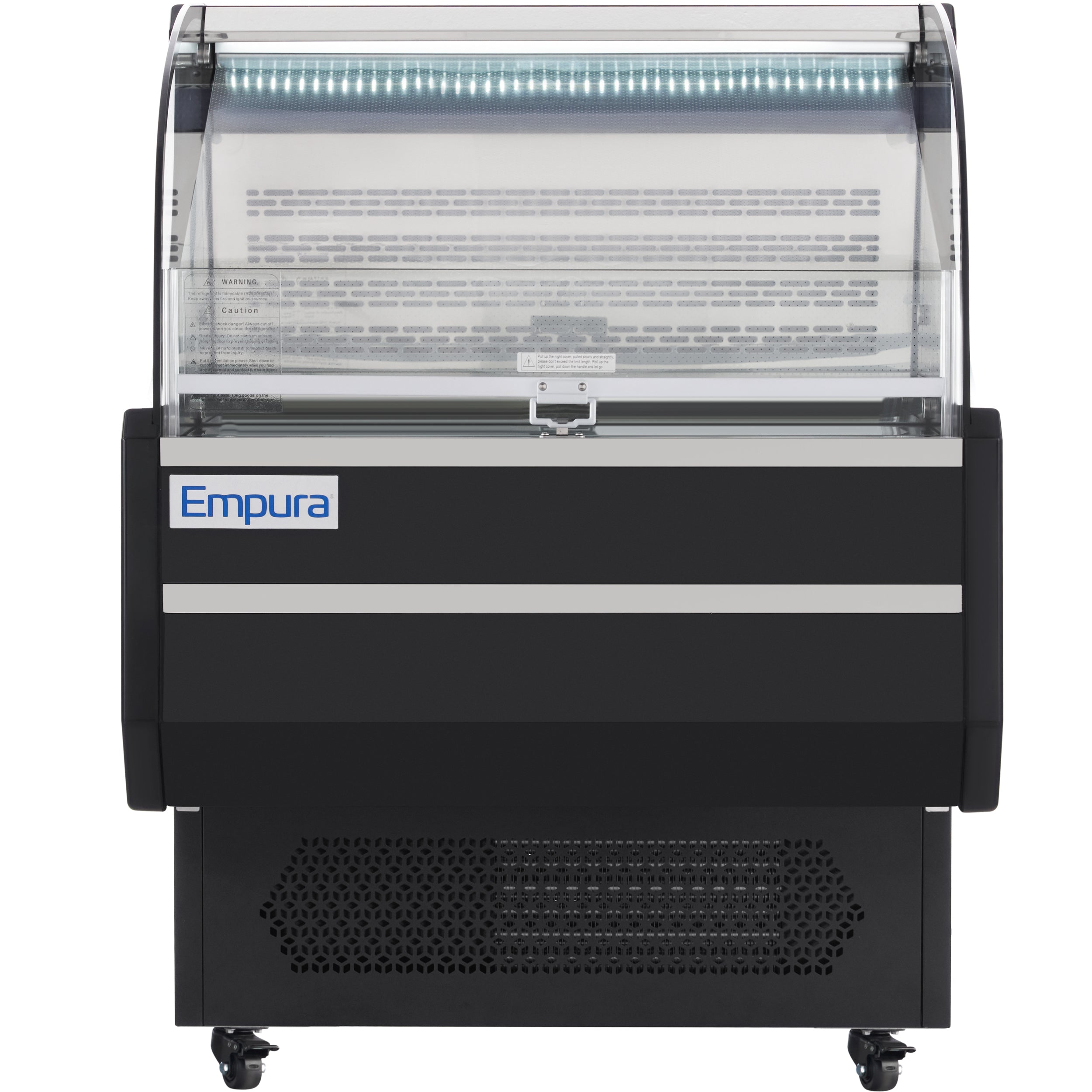 36" Black Commercial Open Refrigerated Display - 7.5 cu ft