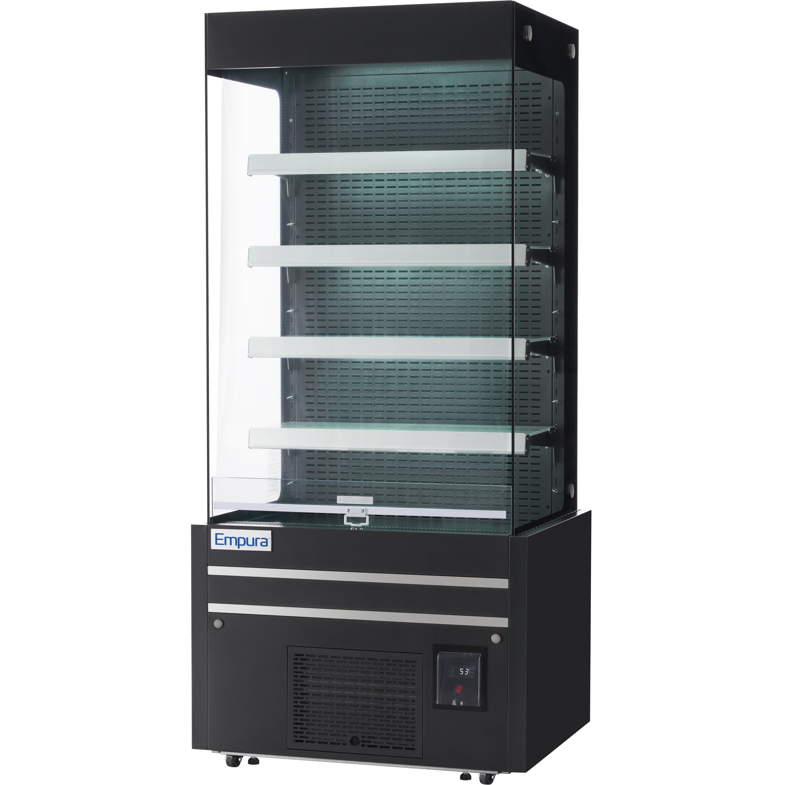 29" Black Commercial Open Refrigerated Display - 17.6 cu ft