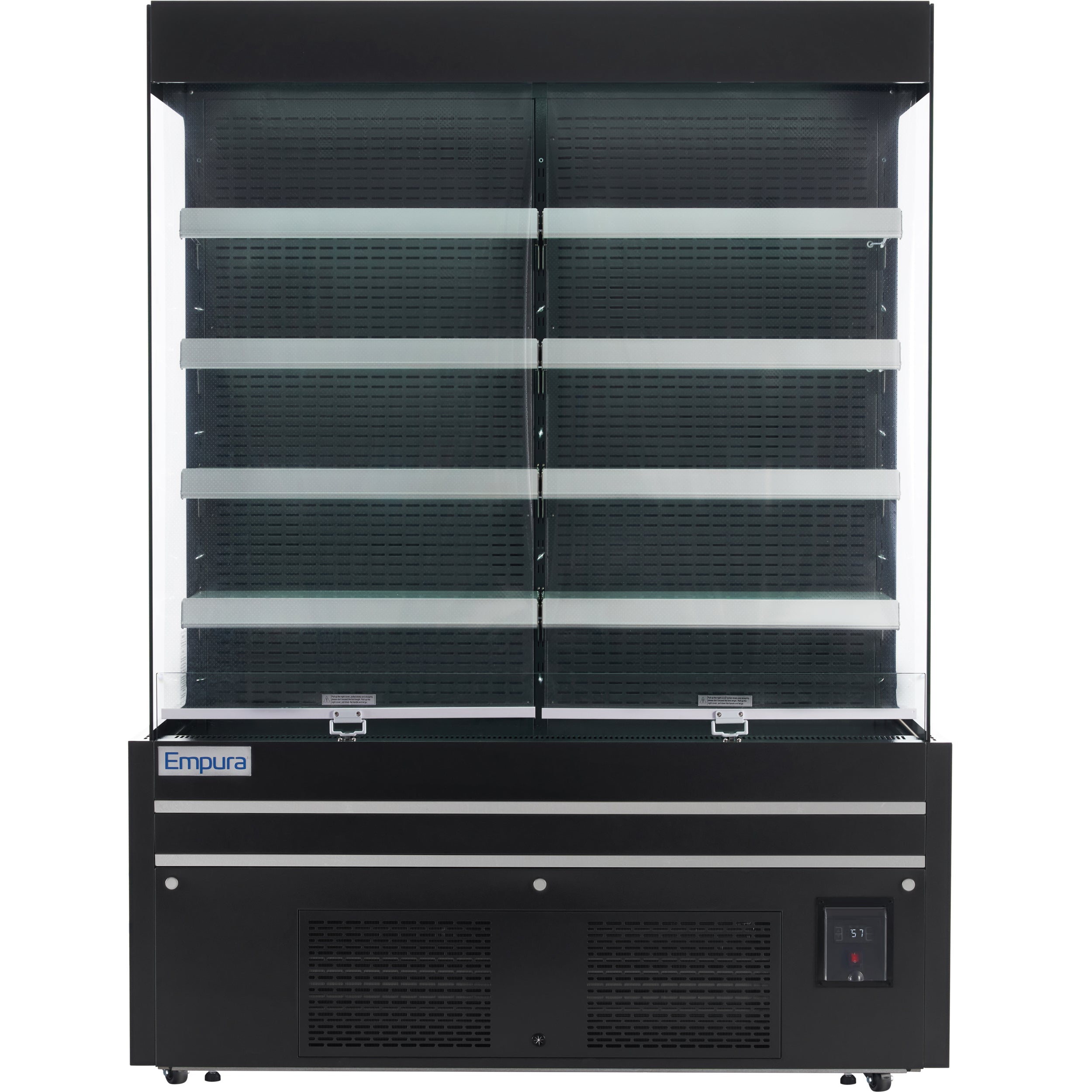 60" Black Commercial Open Refrigerated Display - 33.9 cu ft
