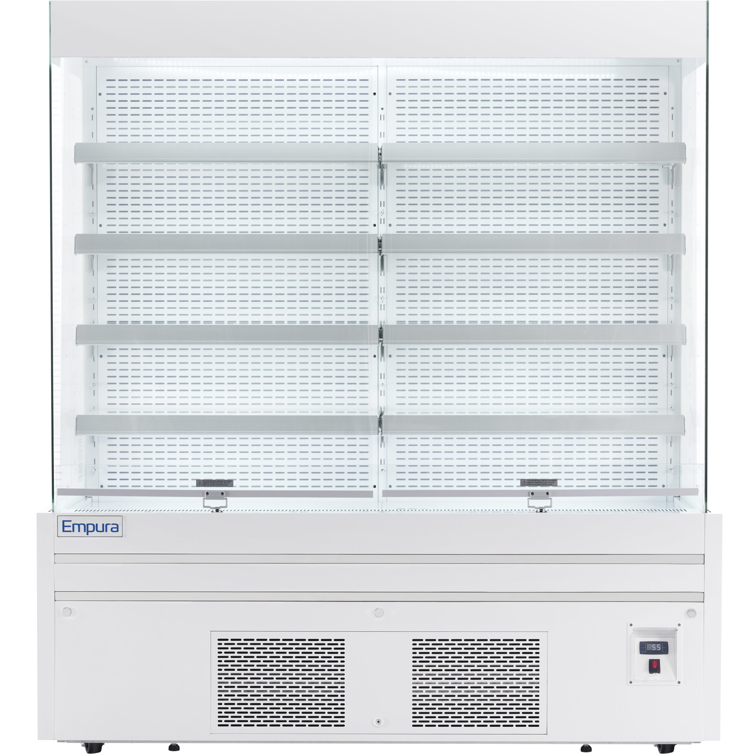 72" White Commercial Open Refrigerated Display - 40.9 cu ft