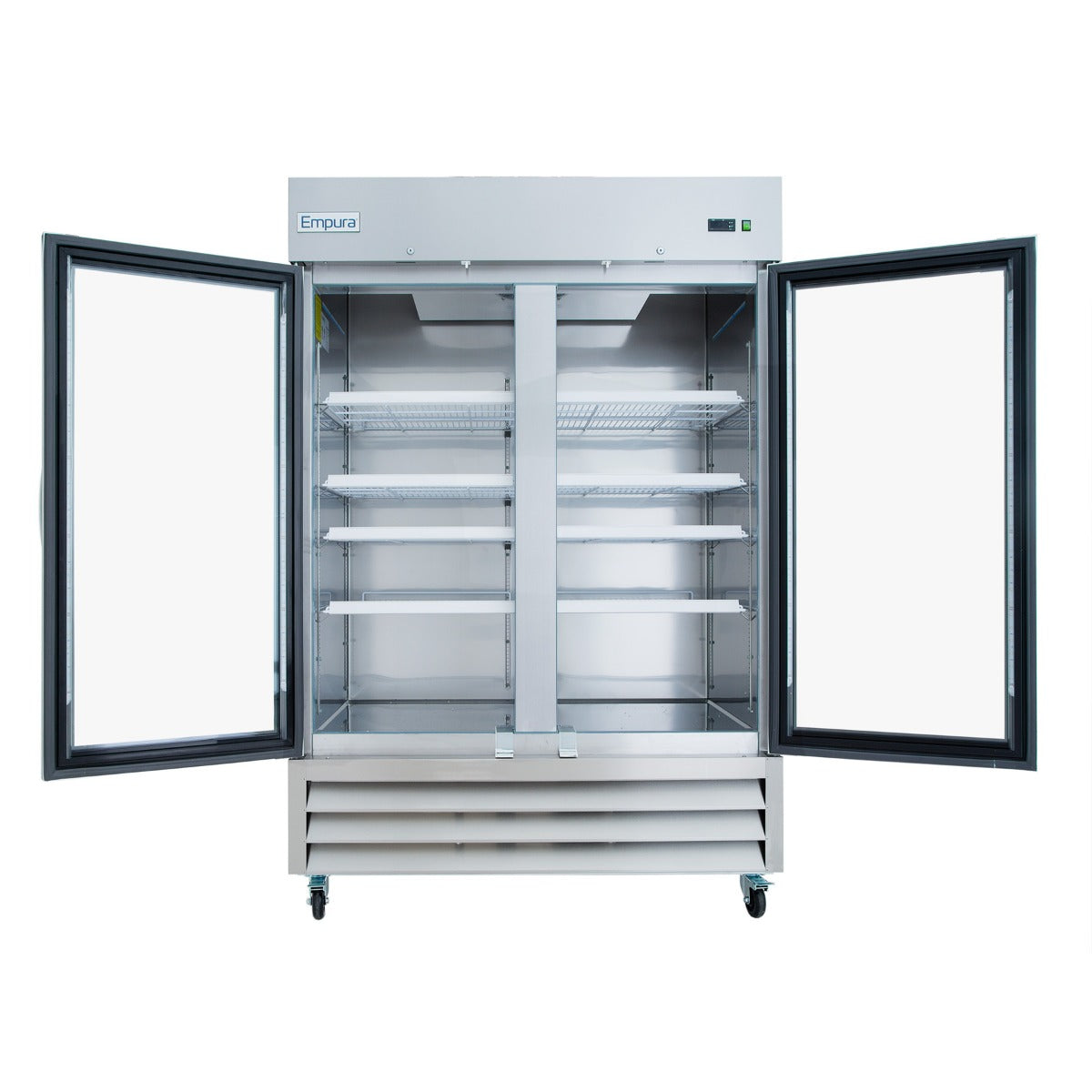 54" Commercial 2 Glass Door Reach-In Freezer Freezer, Reach-In Empura