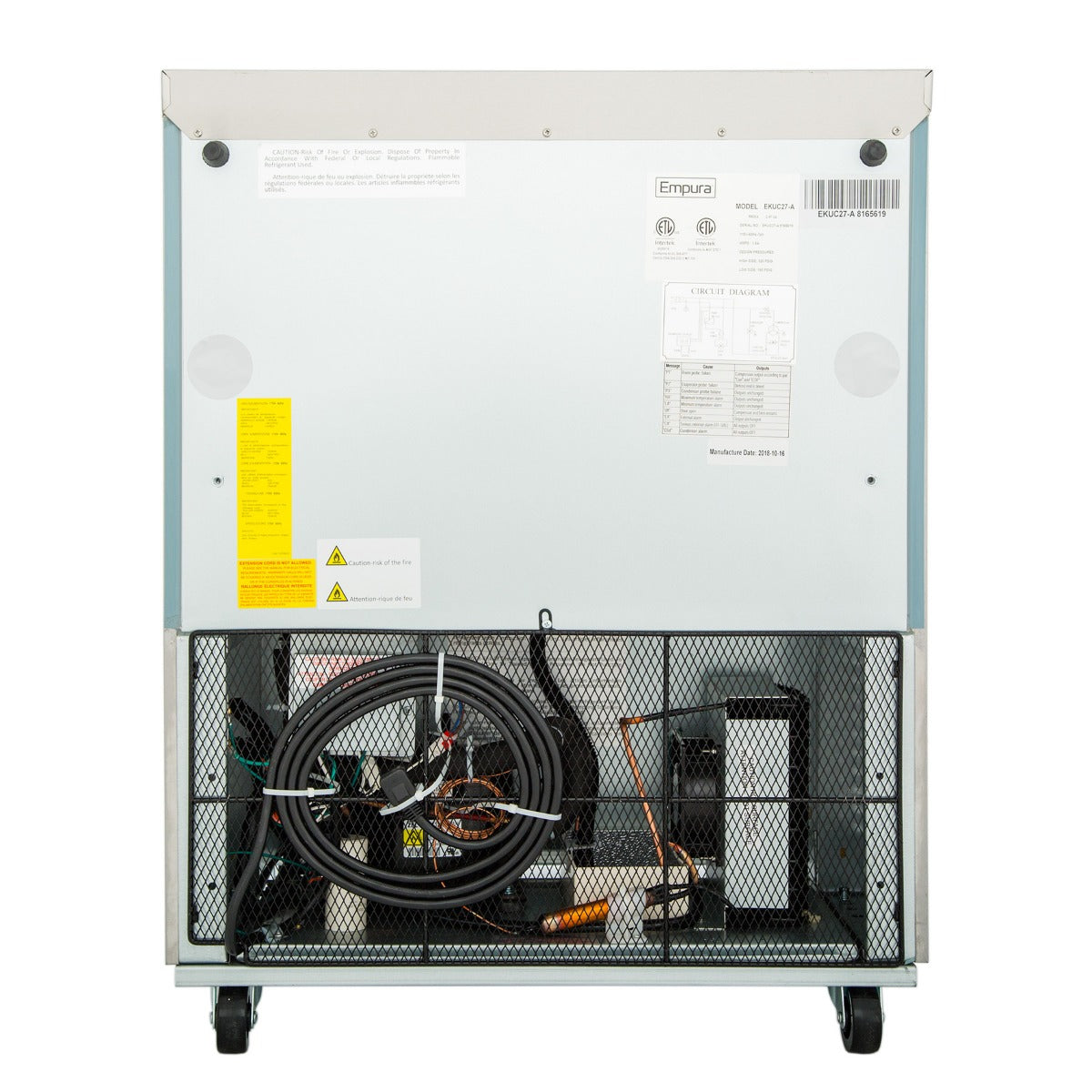 28" Single Door Commercial Undercounter Reach-In Refrigerator Refrigerator, Undercounter, Reach-In Empura