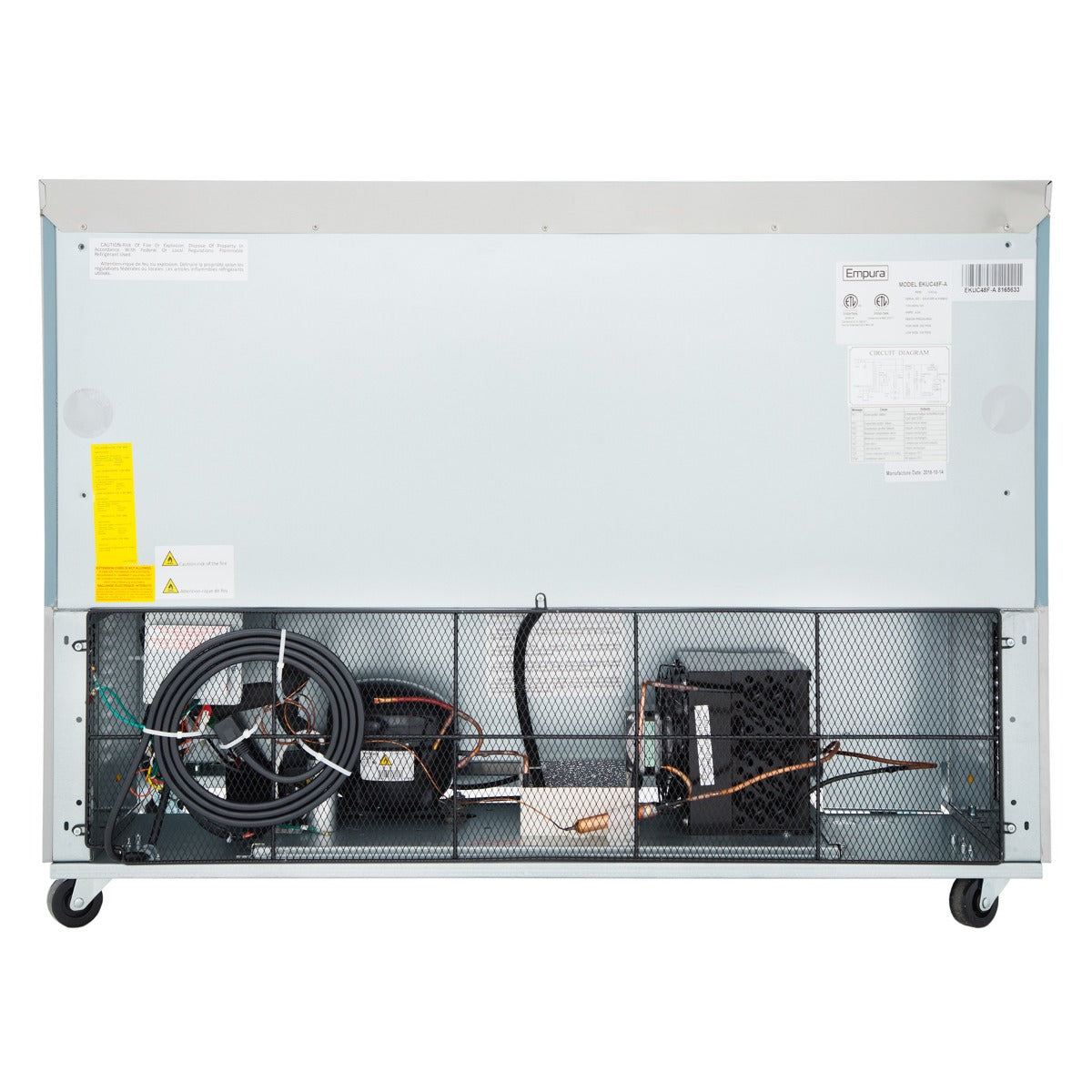 48" Two Door Commercial Undercounter Reach-In Freezer Freezer, Undercounter, Reach-In Empura
