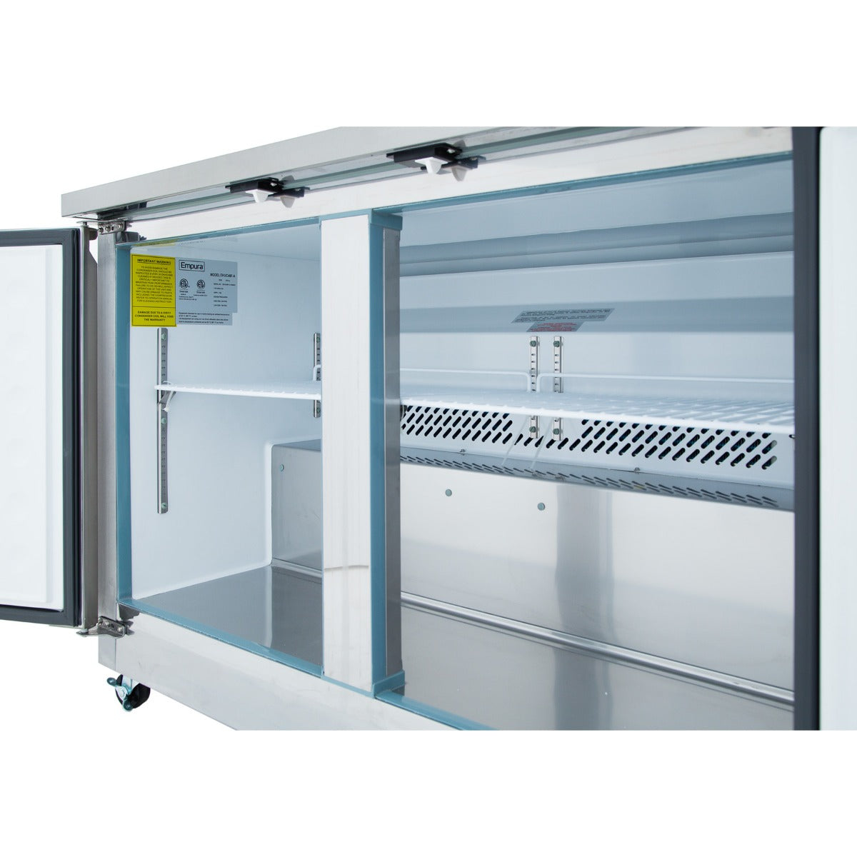 48" Two Door Commercial Undercounter Reach-In Freezer Freezer, Undercounter, Reach-In Empura